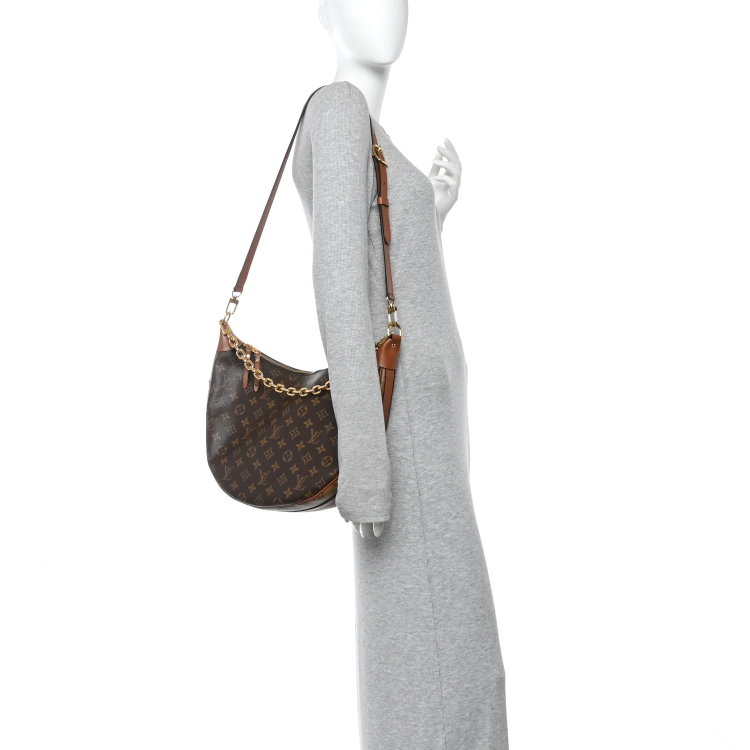 Reverse Monogram Loop Hobo