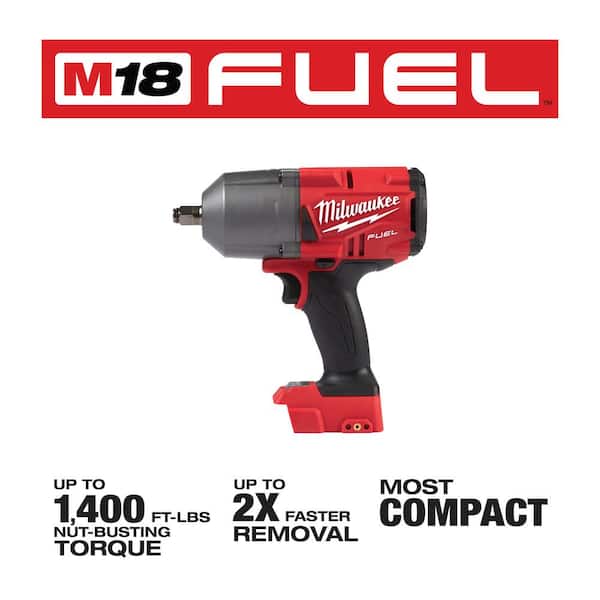 M18 FUEL 18V Lithium-Ion Brushless Cordless 1/2 in. and 3/8 in. Impact Wrench with Friction Ring (2-Tool) - Image 2