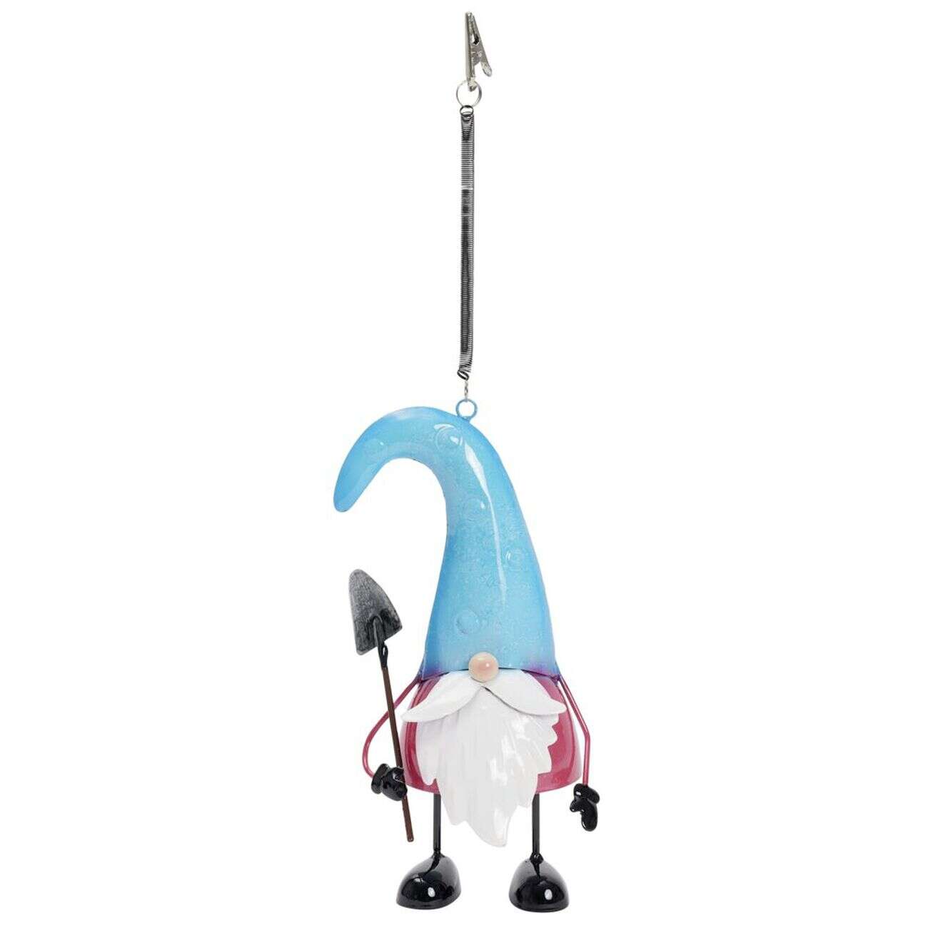 Décoration de jardin à poser en métal forme gnome H22cm (3 modèles)