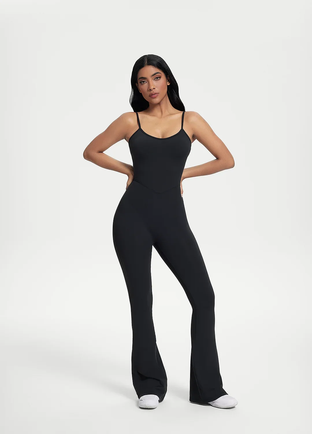 Flared Scrunch Jumpsuit