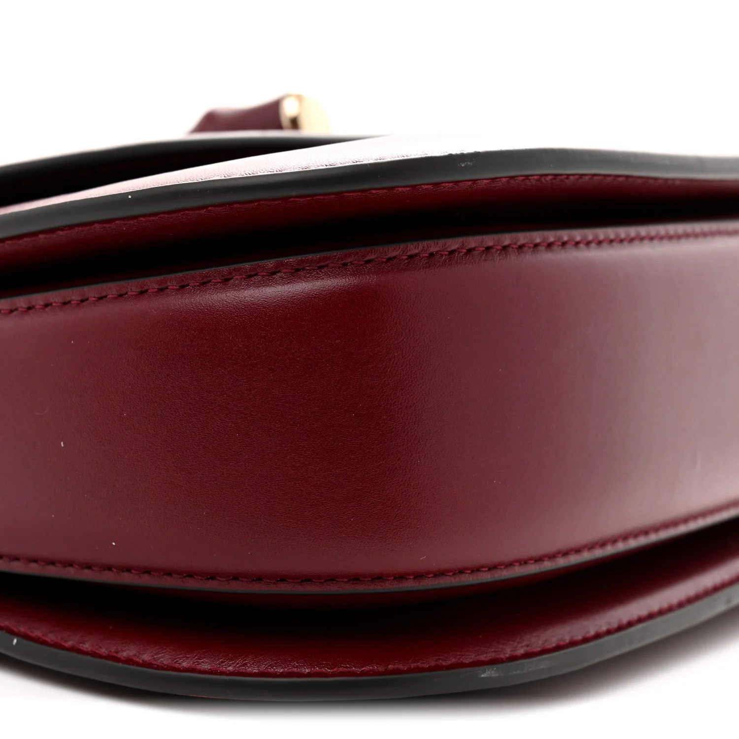 Boarded Dyana Lux Calfskin Web Monochrome Small Bamboo 1947 Top Handle Bag Rosso Ancora