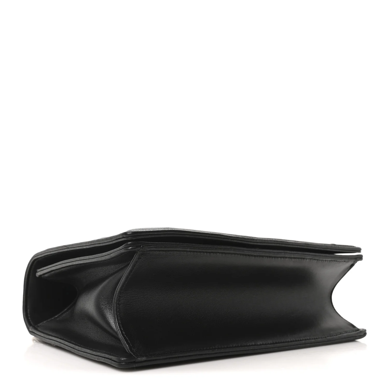 Lambskin Medium Diorama Flap Bag Black