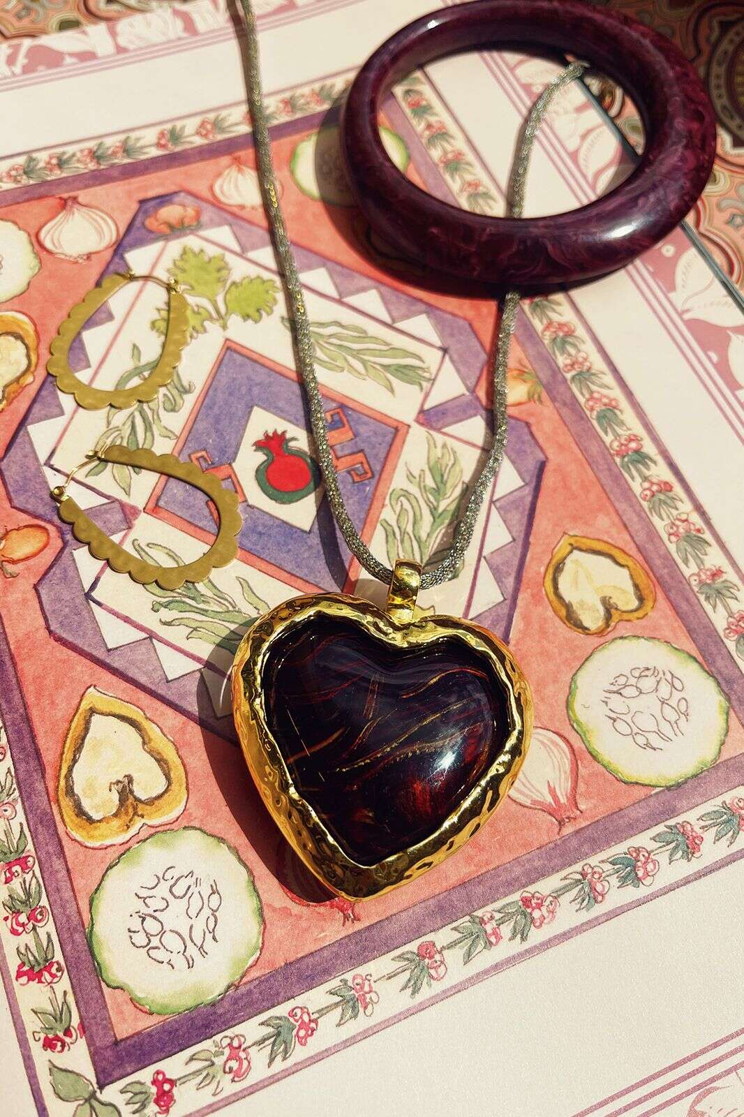 Gold plated ovale oorbellen