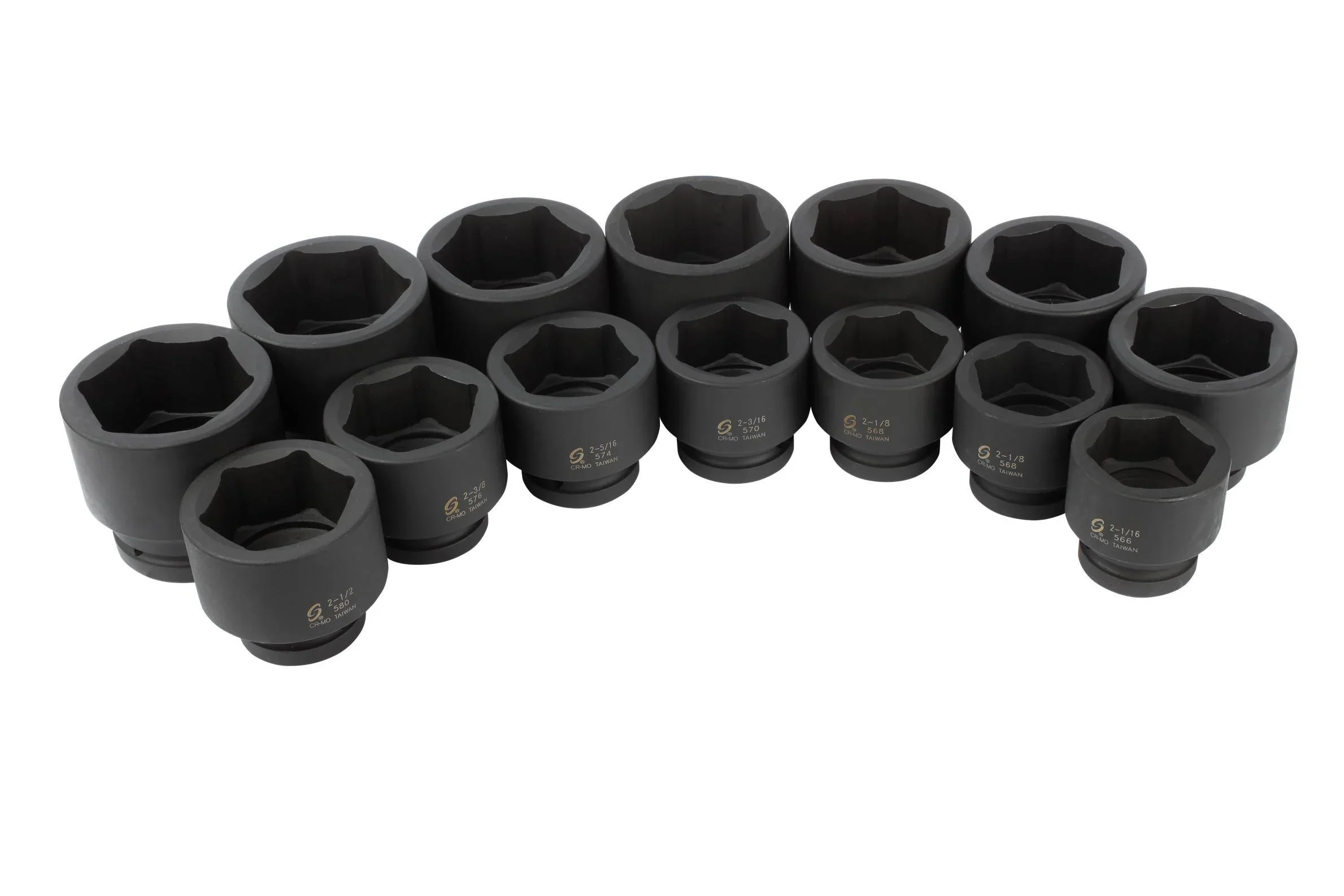 Sunex 5616 14-Piece 1 Drive Fractional SAE Fractional Impact Socket Set