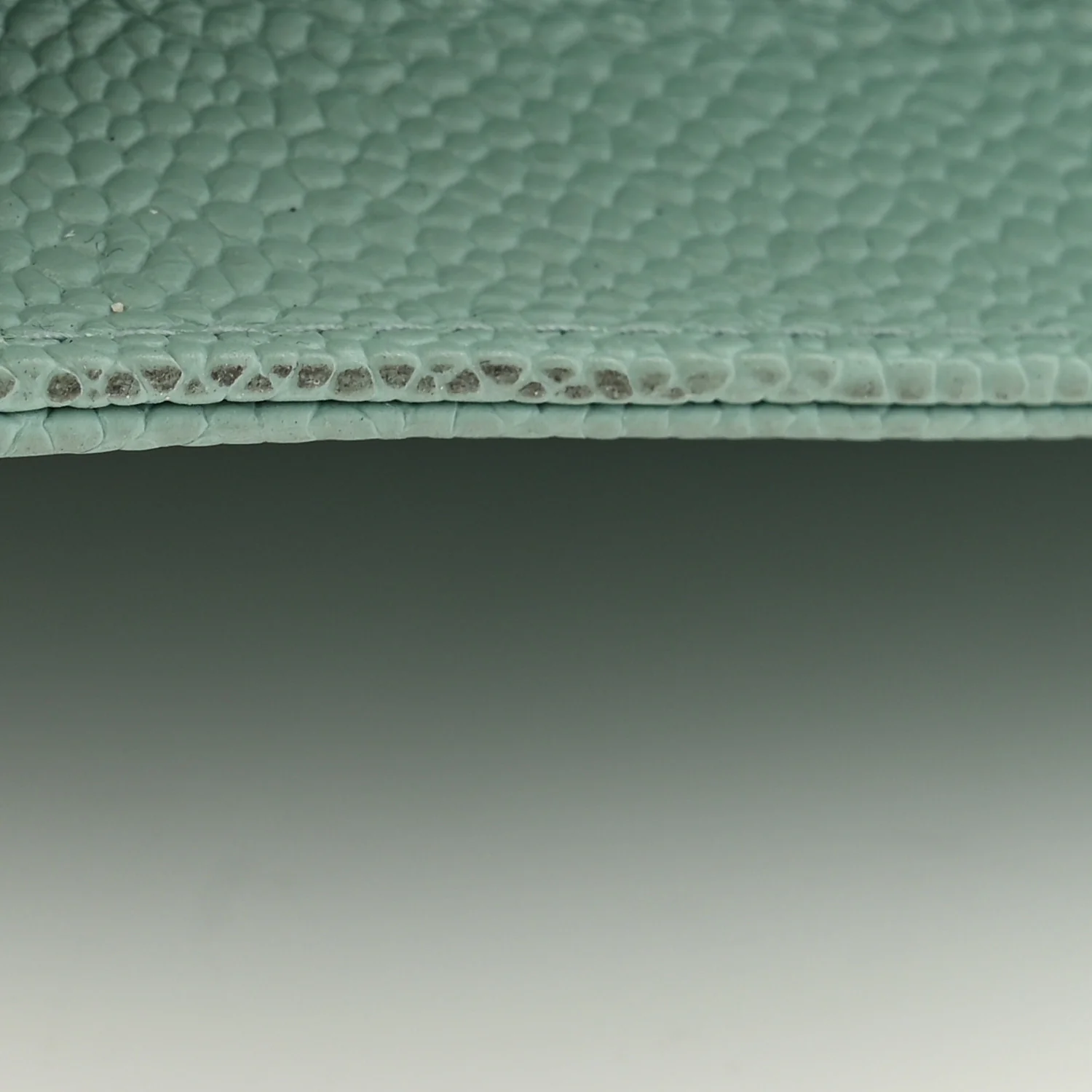 Caviar Quilted Boy Wallet On Chain WOC Light Blue