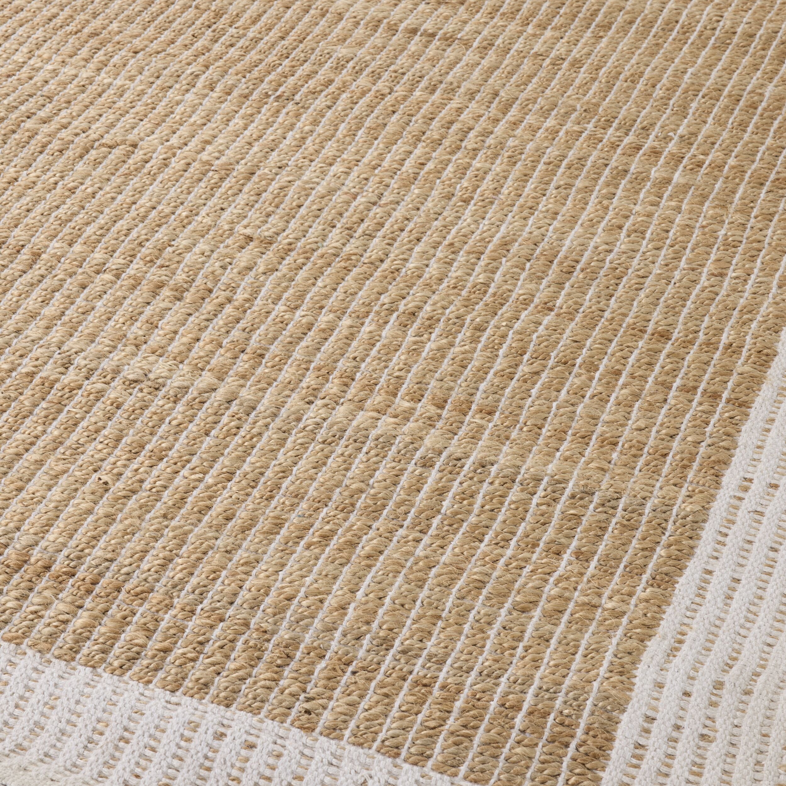 Alhambra Border Jute Rug Wheat 240x300cm