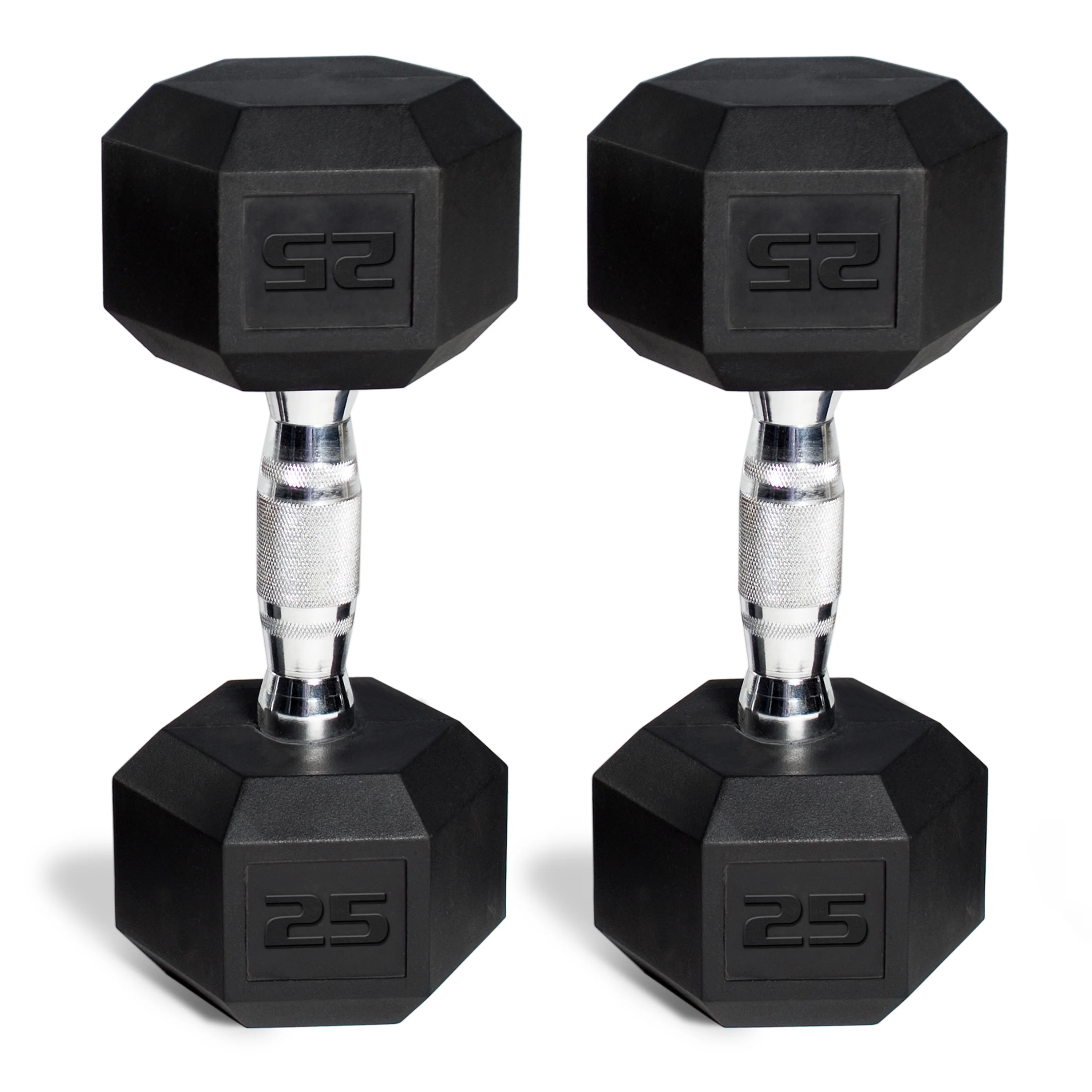 150lb Rubber Hex Dumbbell Set(150 LB Set) - Image 7