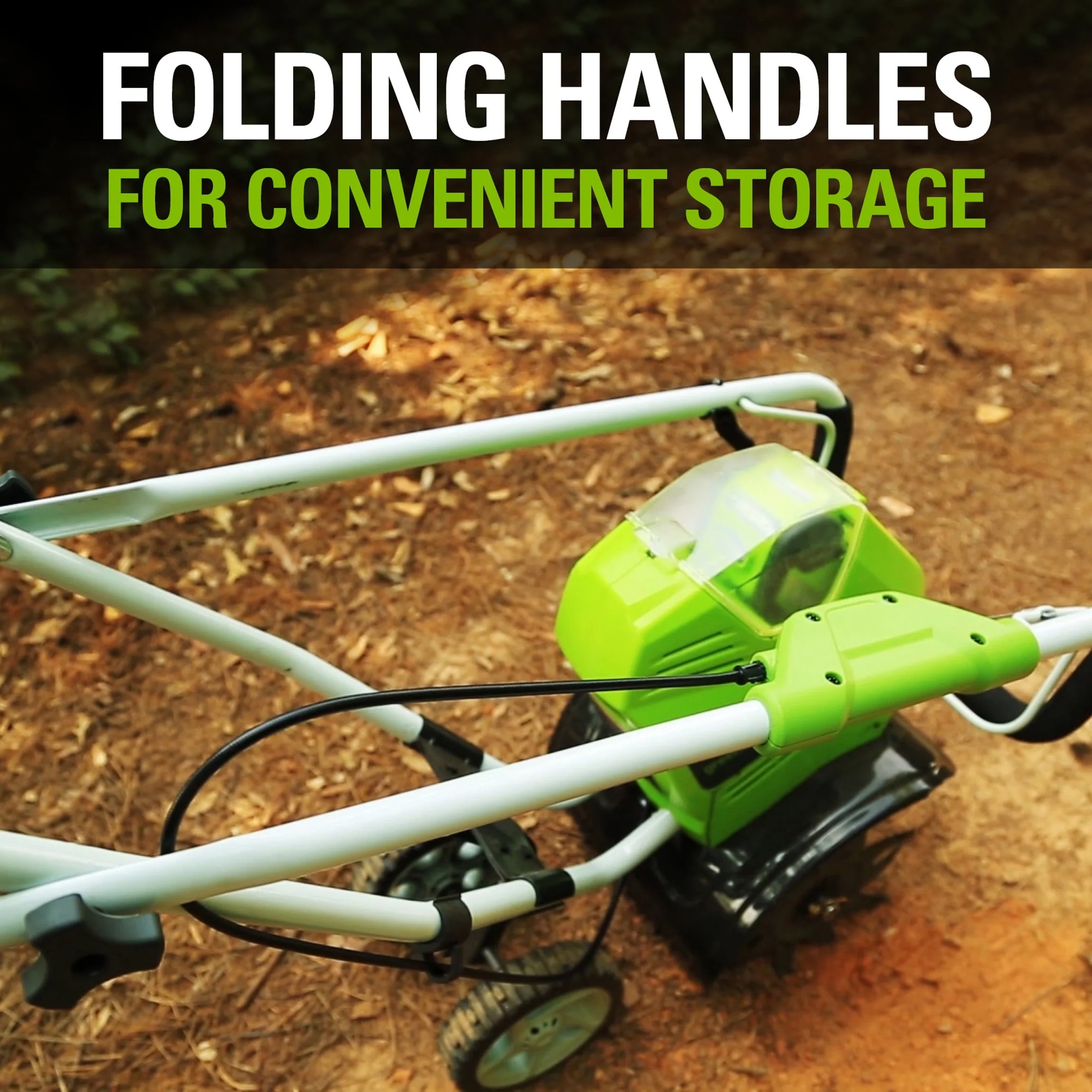 10" 40 Volt Front-Tine Standard Rotating Battery Powered Walk Behind Garden Cultivator - Image 4