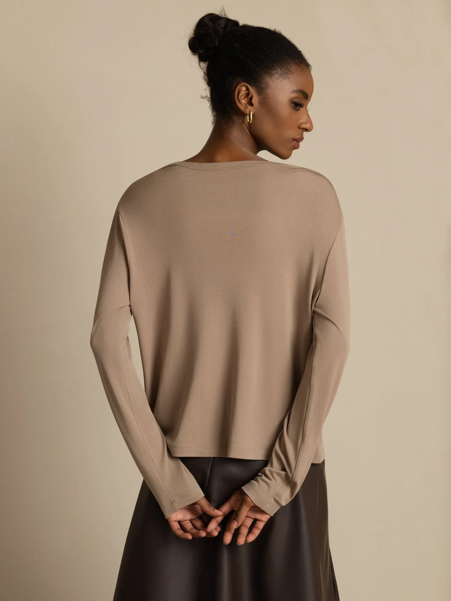 Pure Silk Women's V-Neck Long Sleeve Basic Cardigan