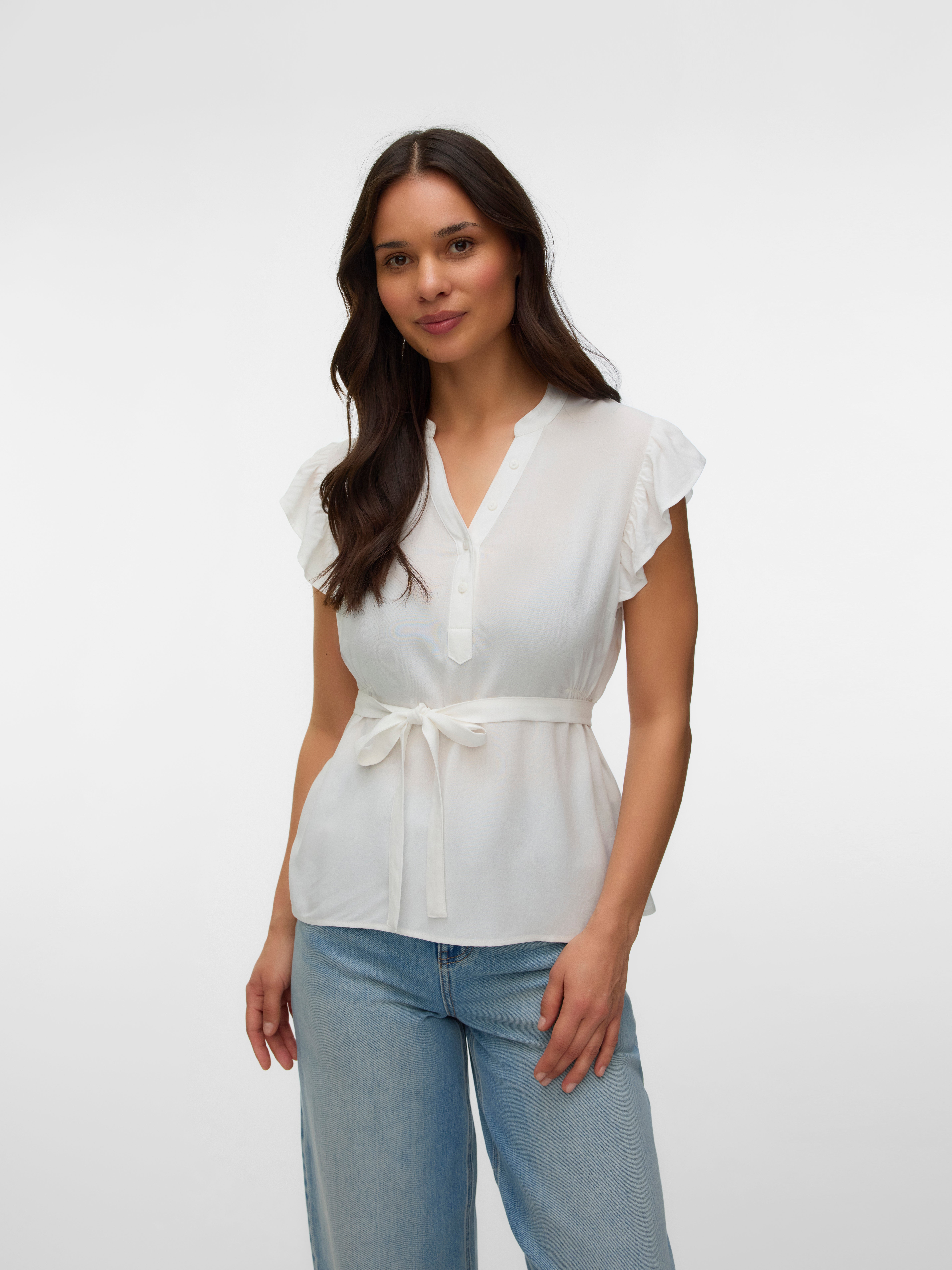 VERO MODA® Regular Fit China Collar Top