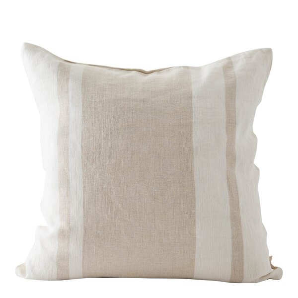 Jules putetrekk i lin 50x50 cm beige striper