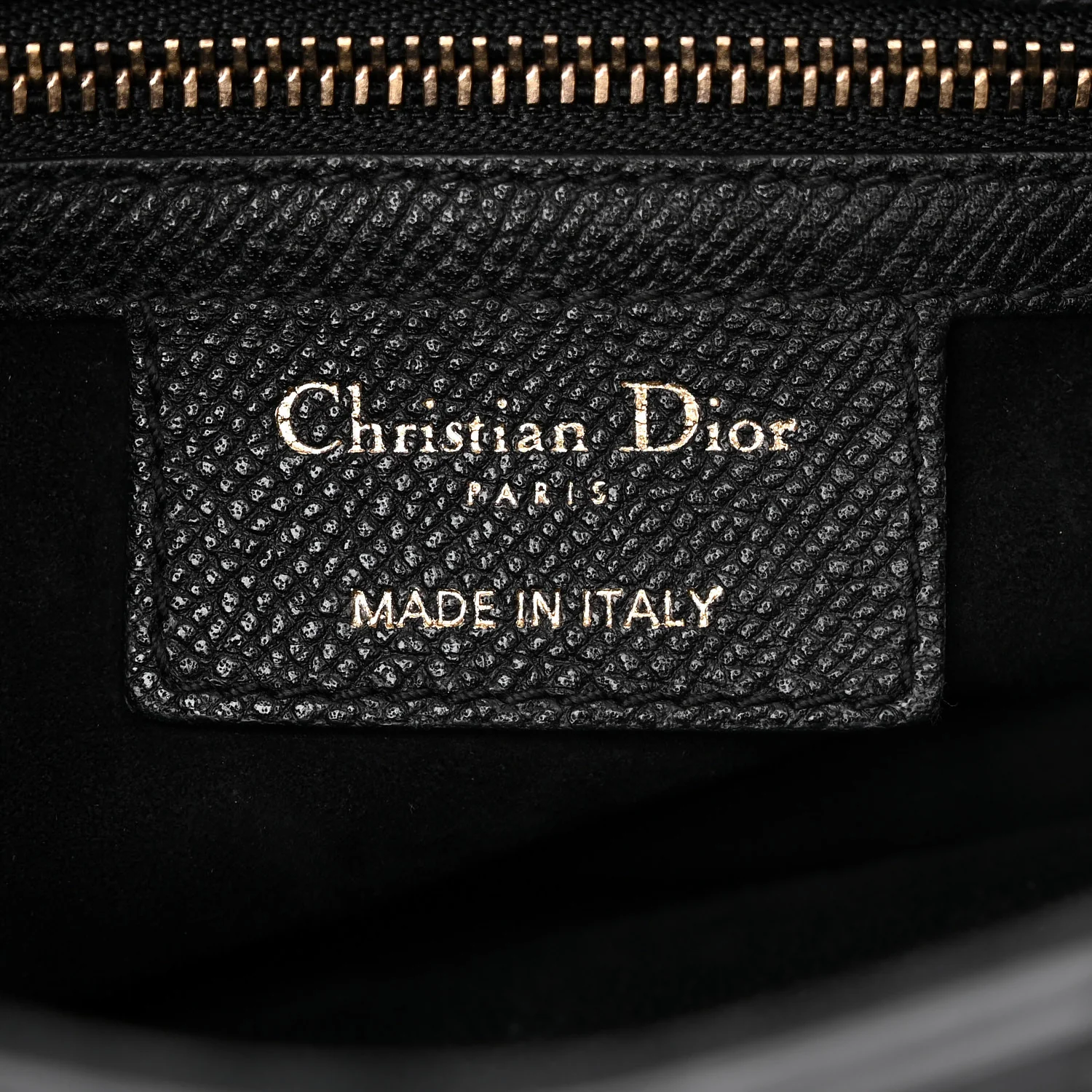 Grained Calfskin Saddle Bag Black