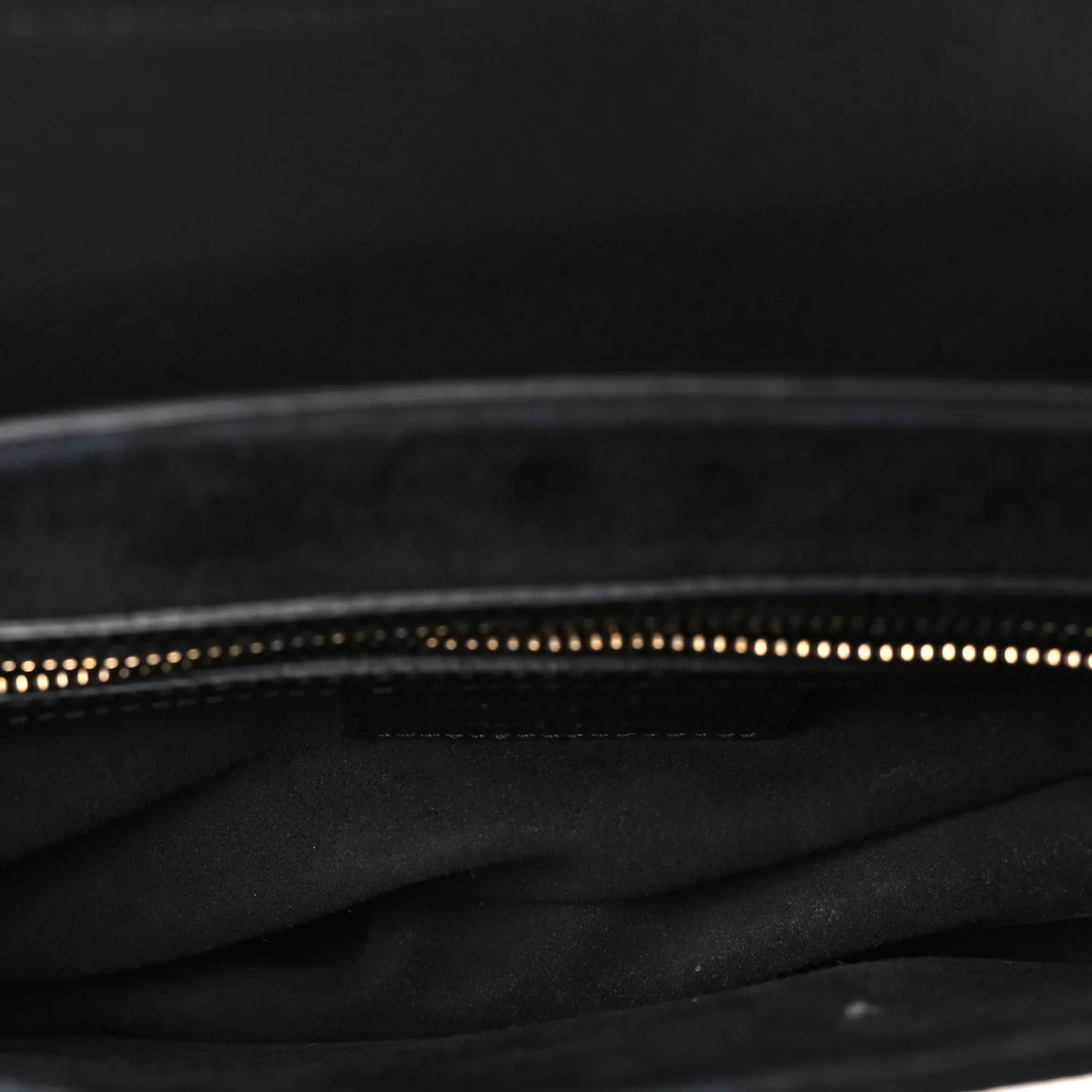 Grained Calfskin Saddle Bag Black