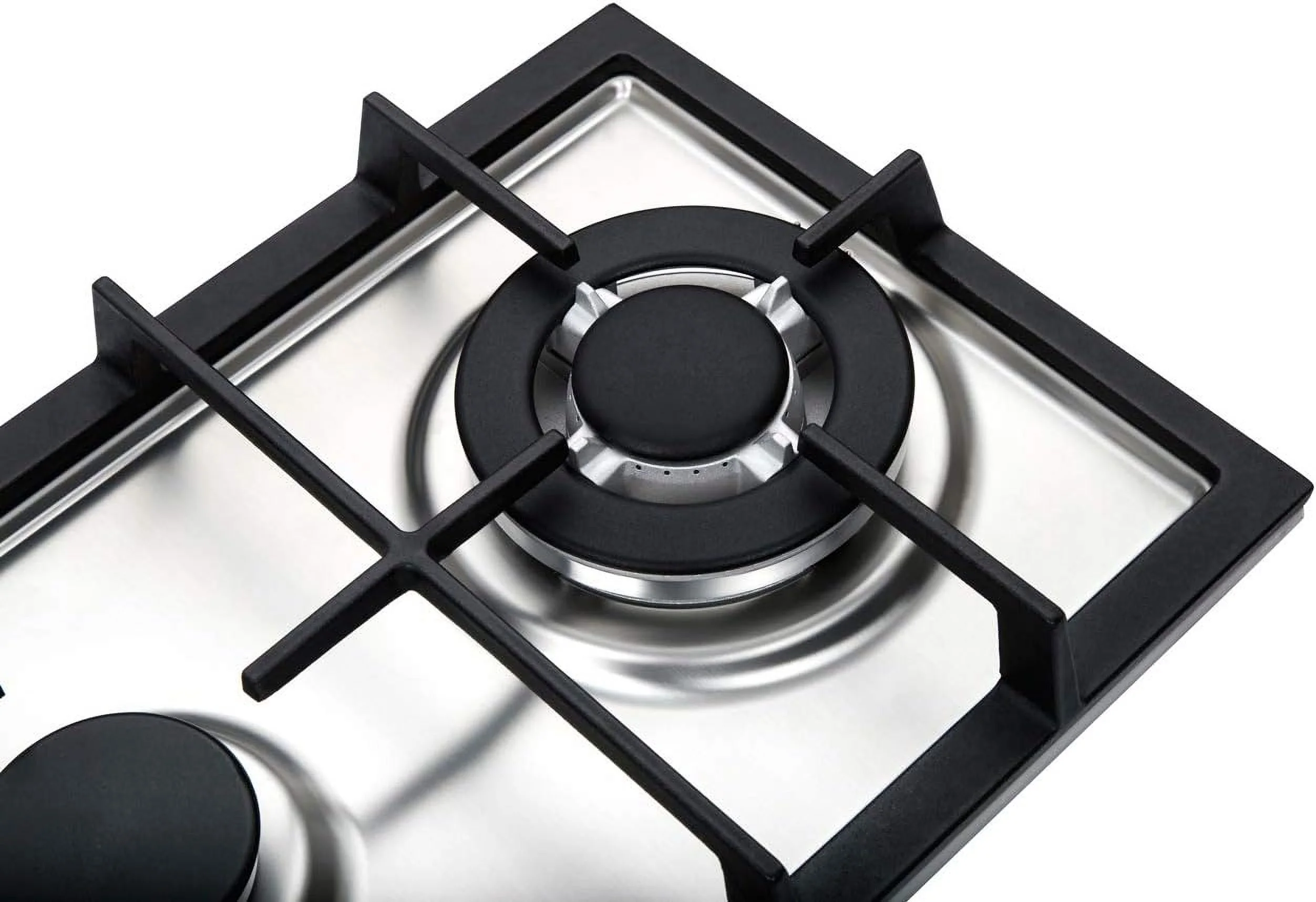 K&H SIGNATURE SERIES 2 Burner 12 in LPG/Propane Gas Stove Top Stainless Steel Surface Cast Iron Cooktop UL/ETL Certified 2 - SSW - LPG