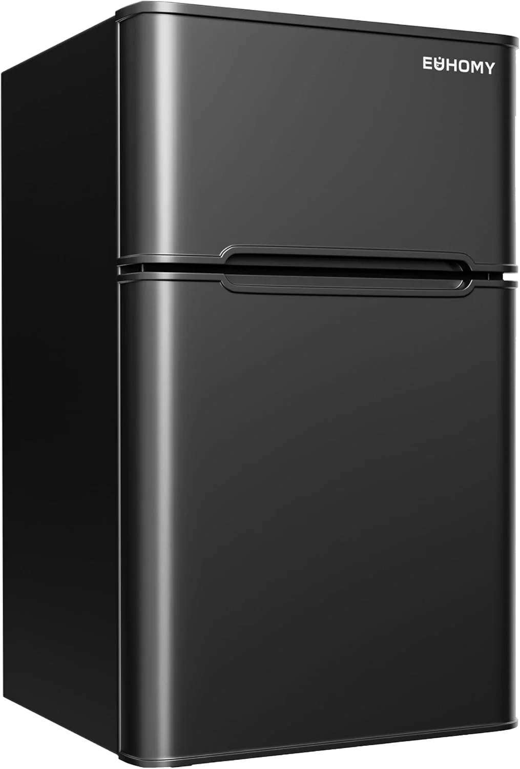 Mini-réfrigérateur avec congélateur de 90 litres (3,2 pi³) – Réfrigérateur compact à 2 portes pour chambre, dortoir, bureau ou appartement, argent