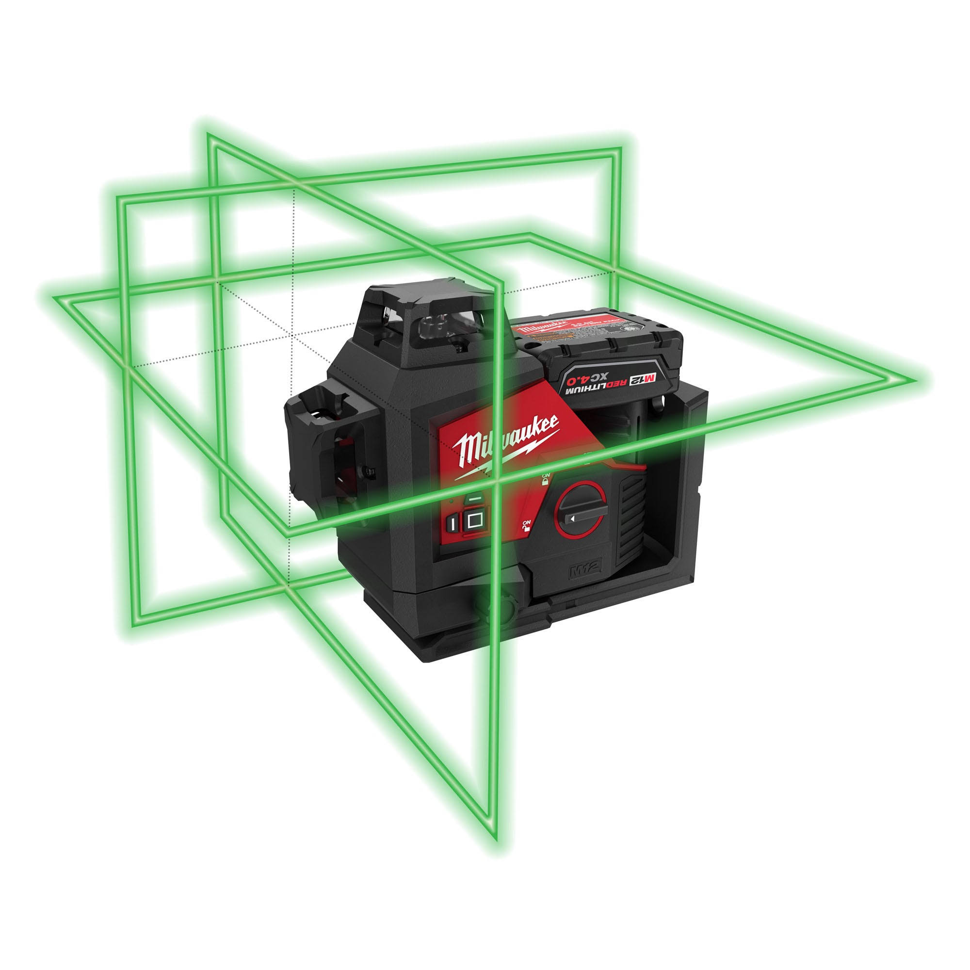 Milwaukee 3632-21 M12 Green 360 3-Plane Laser Kit