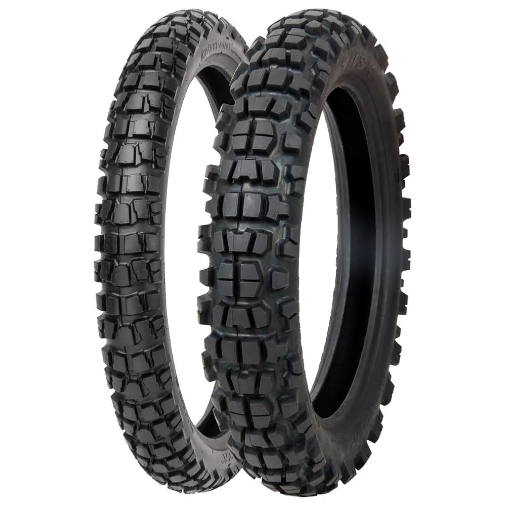 Tusk Waypoint Adventure Tire Set - 90/90-21 Front, 130/90-17 Rear