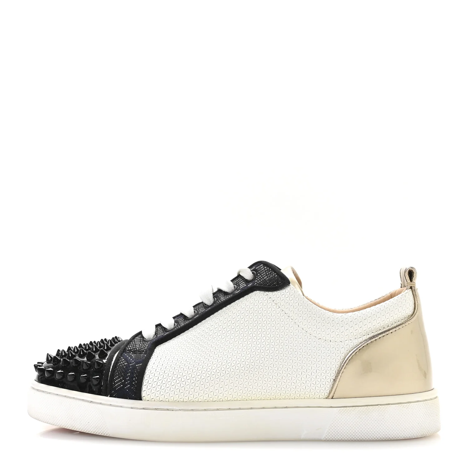 Calfskin Mens Louis Junior Spikes Orlato Flat Sneakers 42 Multicolor