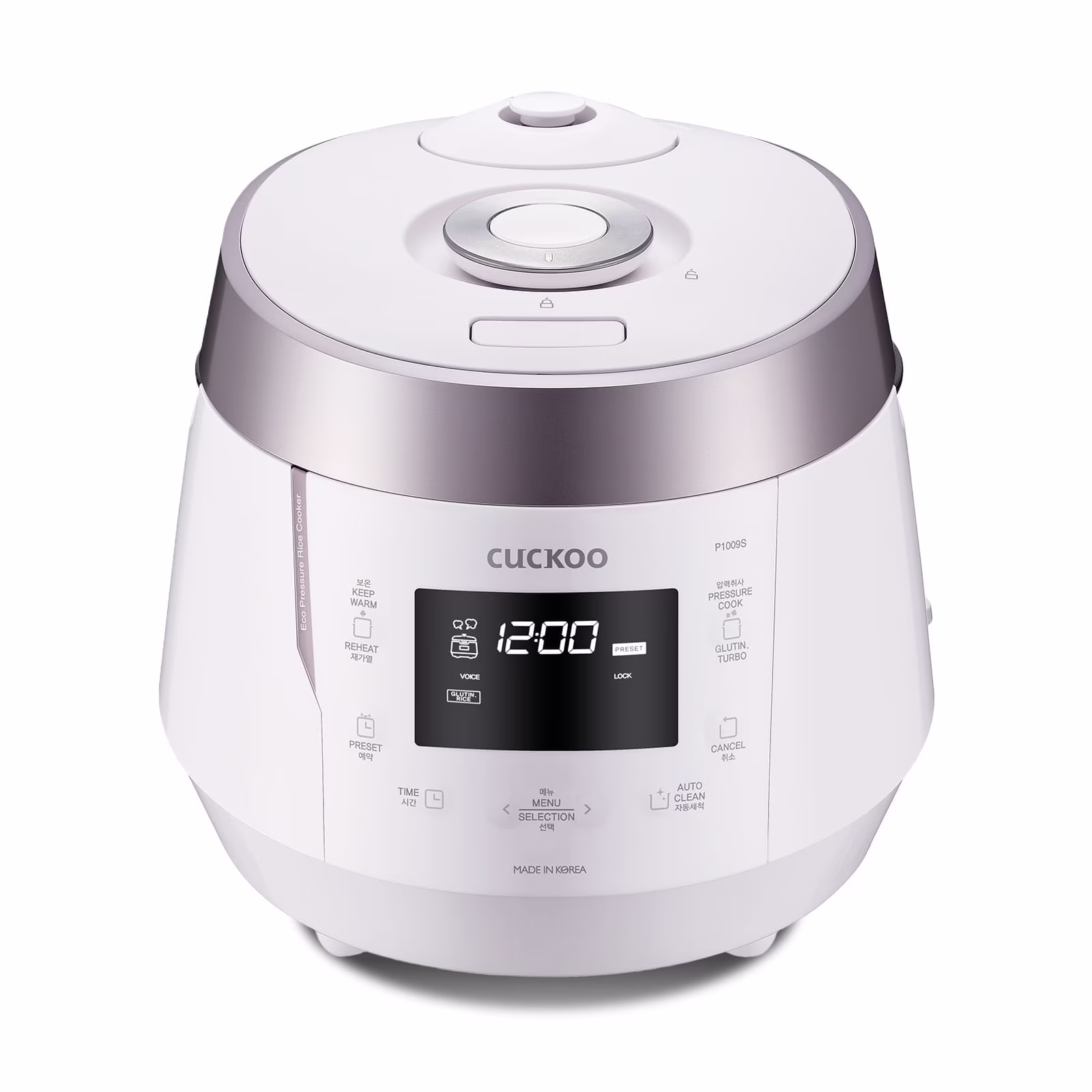 Cuckoo CRP - P1009SW 10 - Cup (Uncooked) Heating Pressure Rice Cooker & Warmer with Nonstick Inner Pot