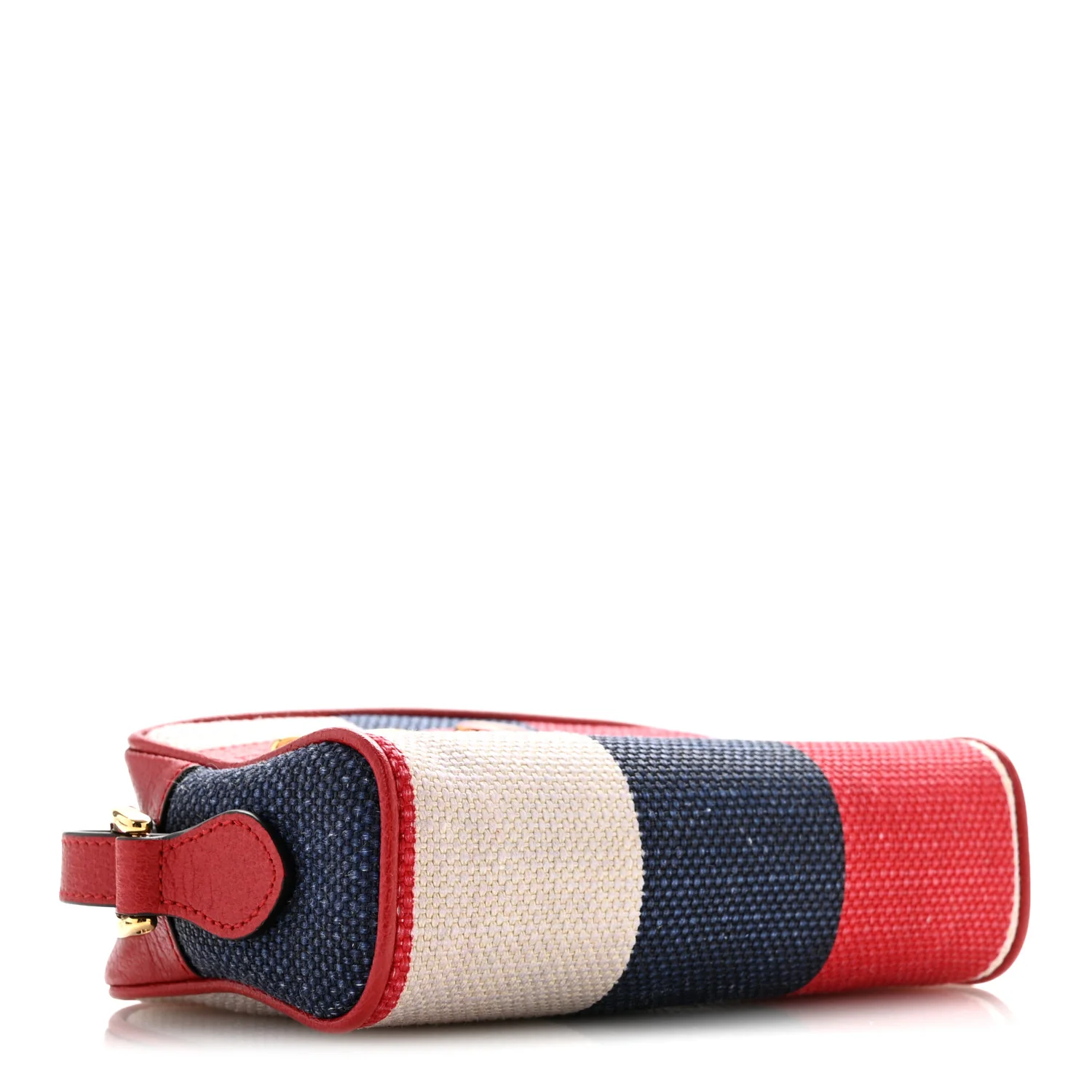 Canvas Sylvie Stripe Mini Ophidia Camera Bag Mystic White Hibiscus Red Maritime