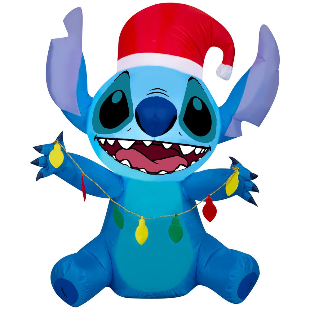 Disney 3.2-ft Lighted Stitch Christmas Inflatable | 881783