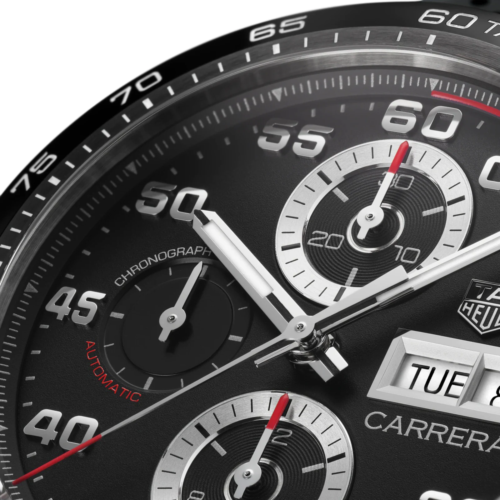 【Super Clone】TAG Heuer Carrera 44mm Mens Watch Rubber CBN2A1AA.FT6228