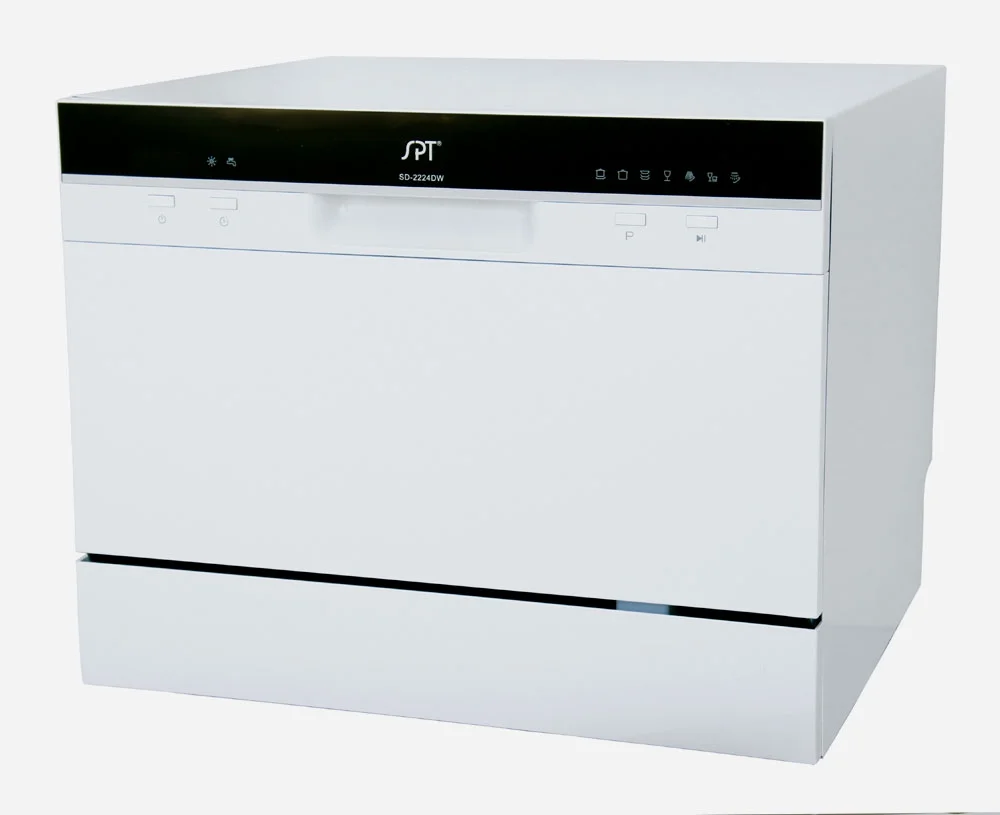 Sunpentown SD - 2224DWA Energy Star Countertop Dishwasher with Delay Start & LED, White
