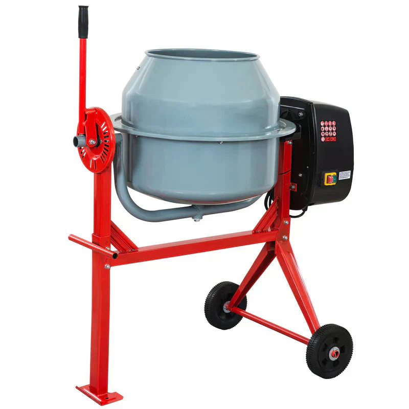 Bétonnière électrique portable 67007, 4 pi³, 500 W, pour mortier à béton