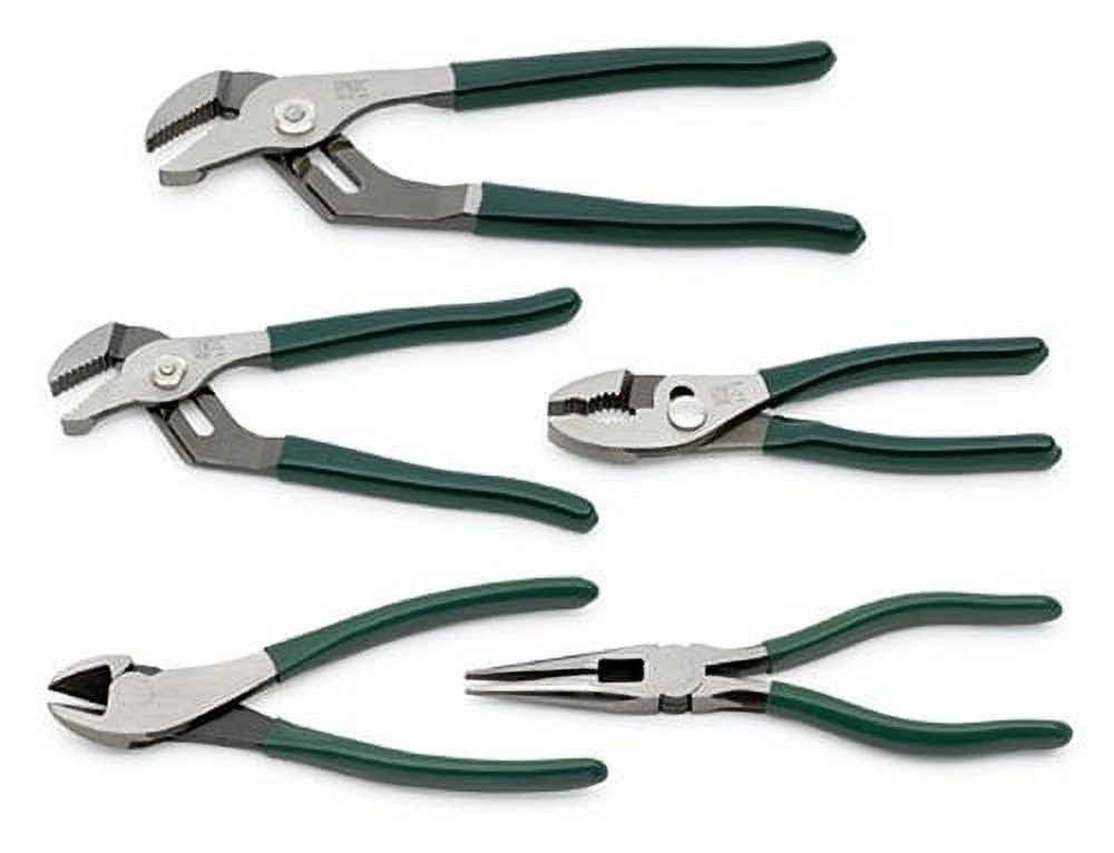 SK 17835 Plier Set�C 5 Piece Joint Tongs Combination, Adjustable Cutters. General Purpose Hand Tool