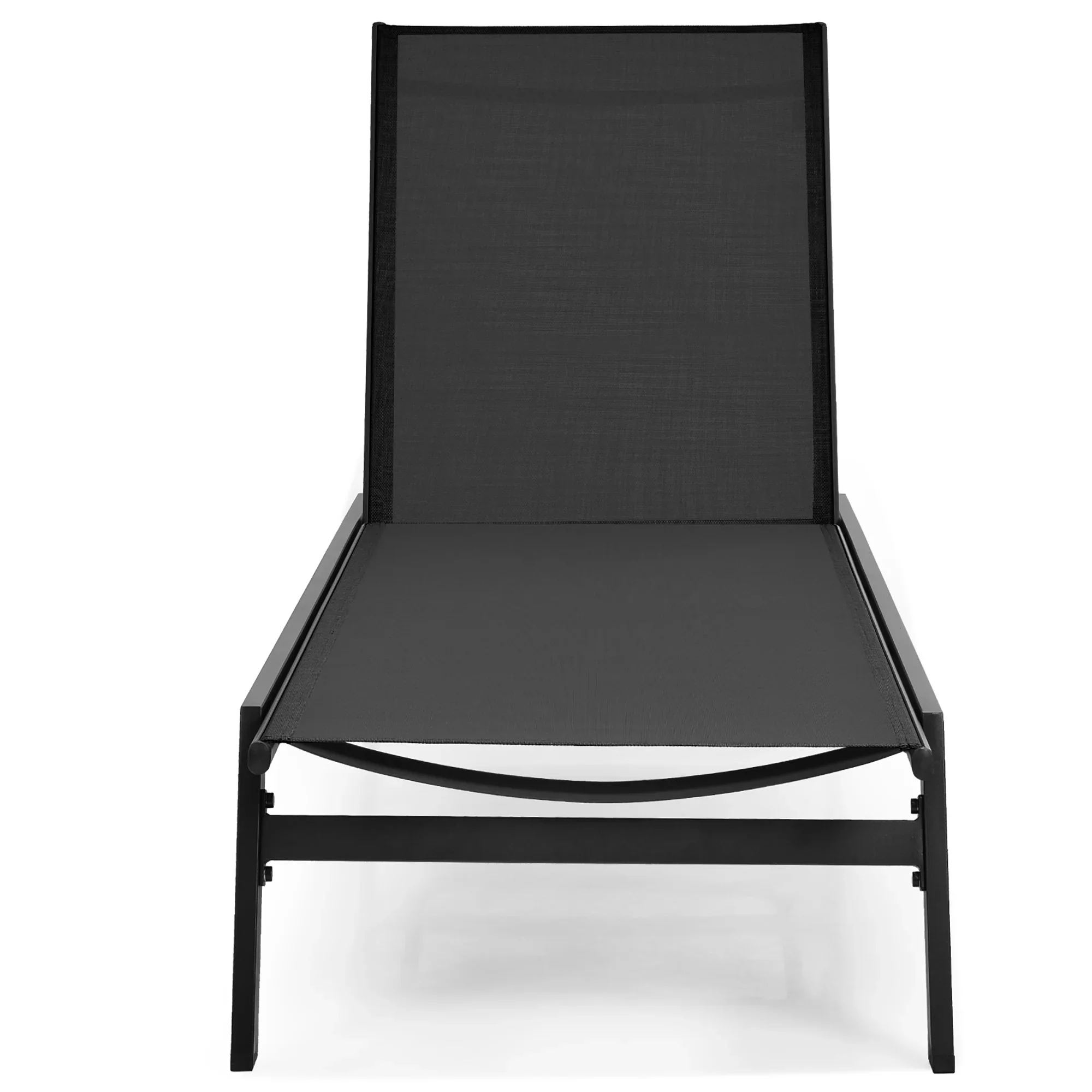 Costway  Patio Lounge Chair Chaise Recliner Back Adjustable Garden Deck Brown