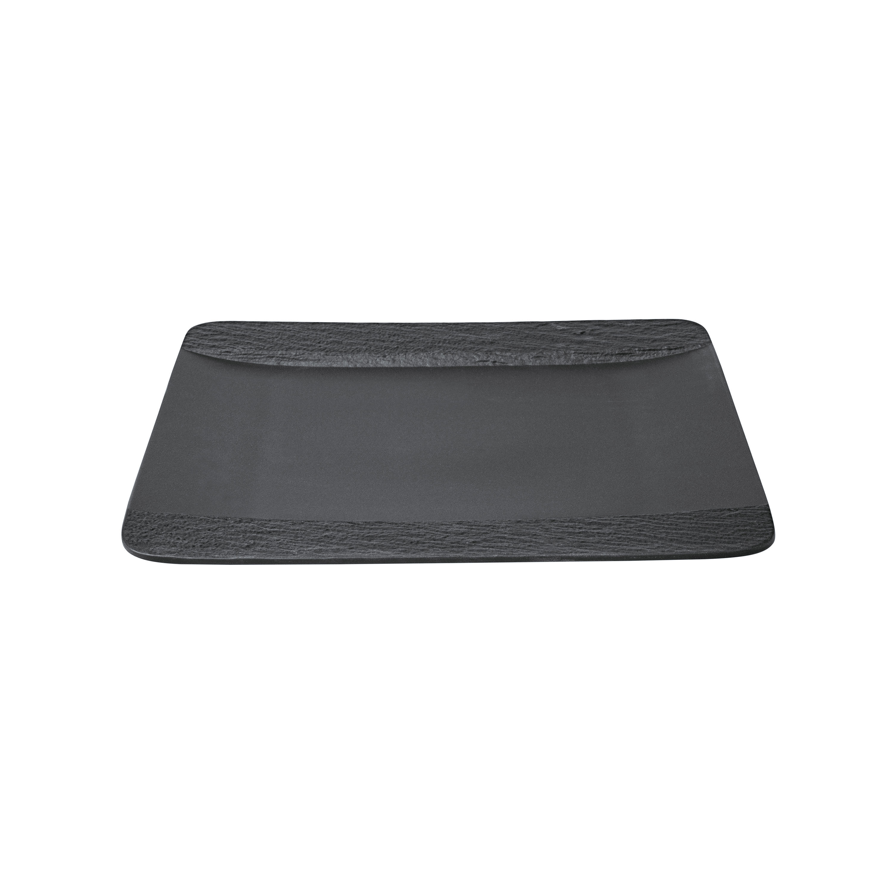 Manufacture Dinner plate - Black, 11'' x 11'', Premium Porcelain