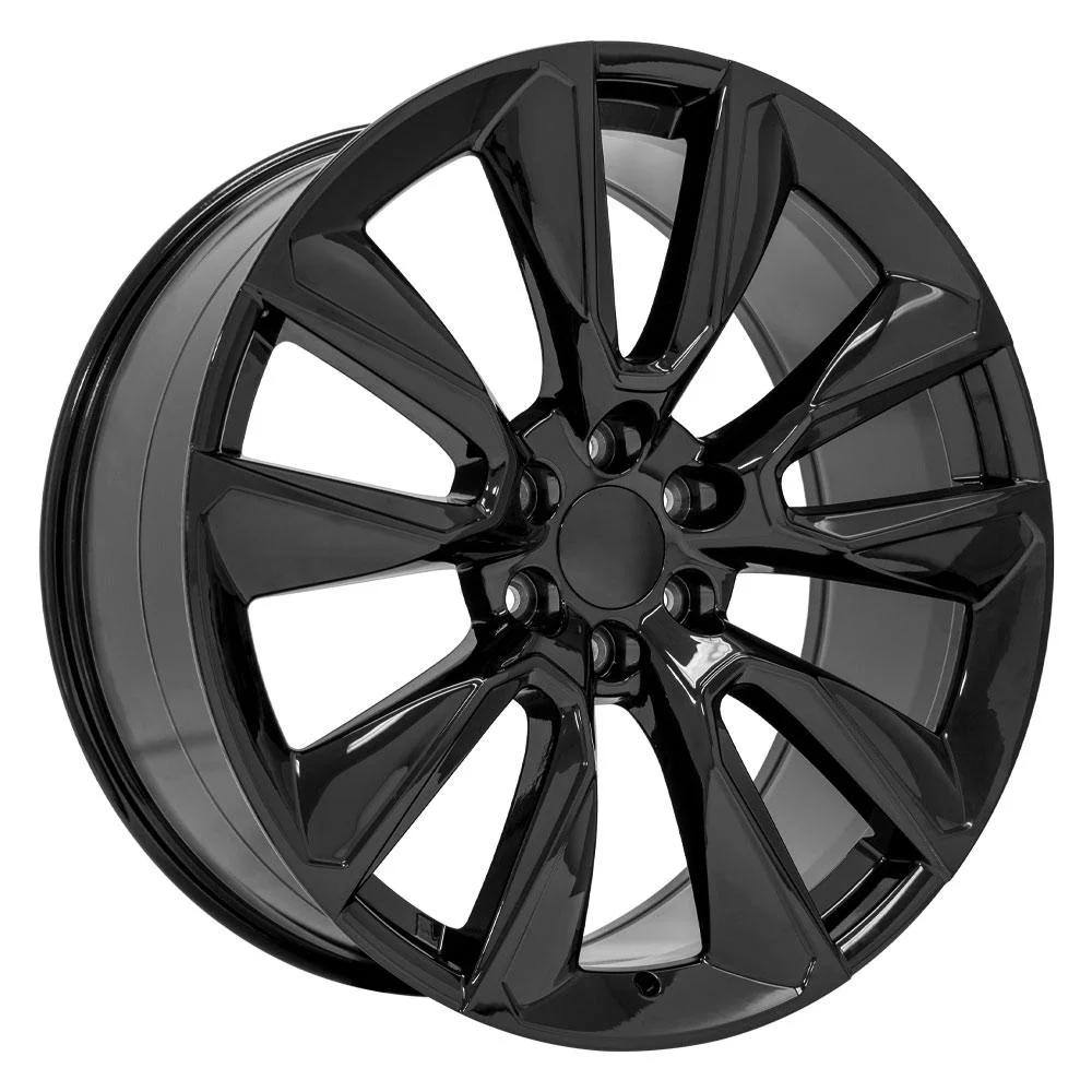 24 inch Rims Fits Silverado Suburban Tahoe Sierra Yukon Escalade 6x139.7 CV32 24x10 Black SET - Image 2