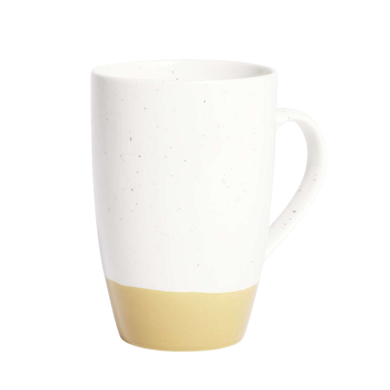 Mug porcelaine blanc et beige 500ml