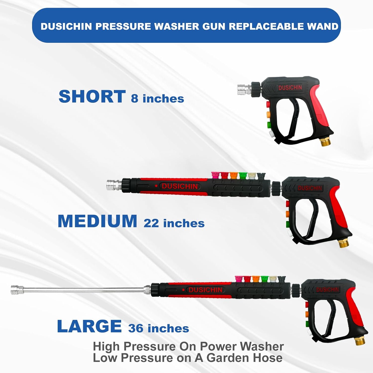 DUSICHIN Pressure Washer Accessory Gun Long Wand