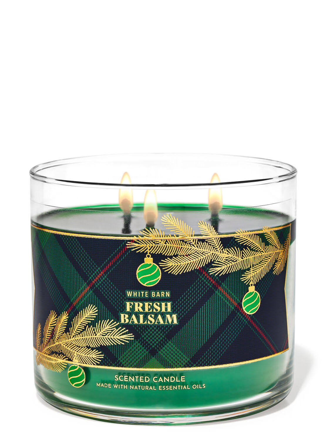 Bath & Body Works Accents | Fresh Balsam 3-Wick Candle Nwt | Color: Gold/Green | Size: Os | Jayplusgoods's Closet
