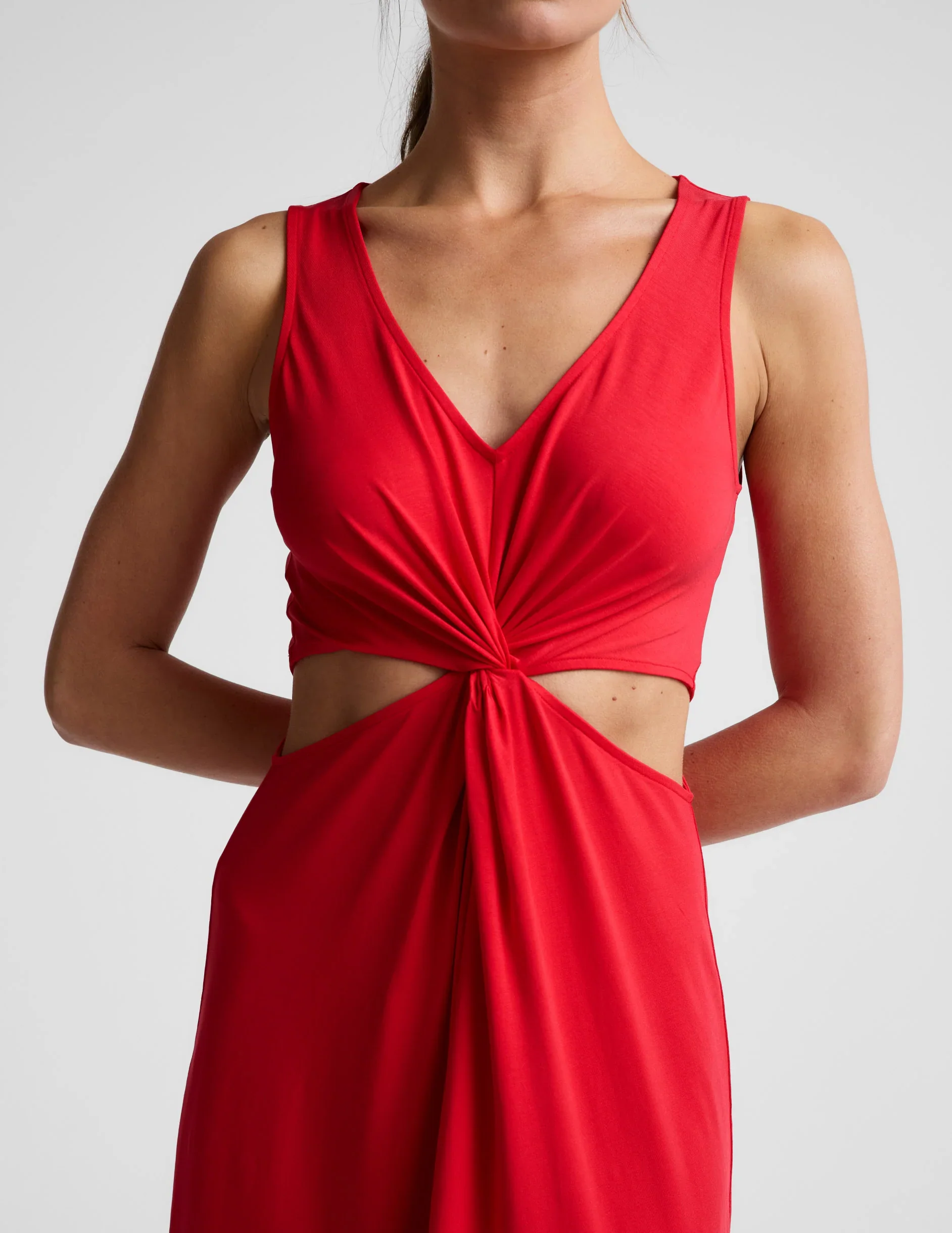 Maxi Around The World Front Twist Dress