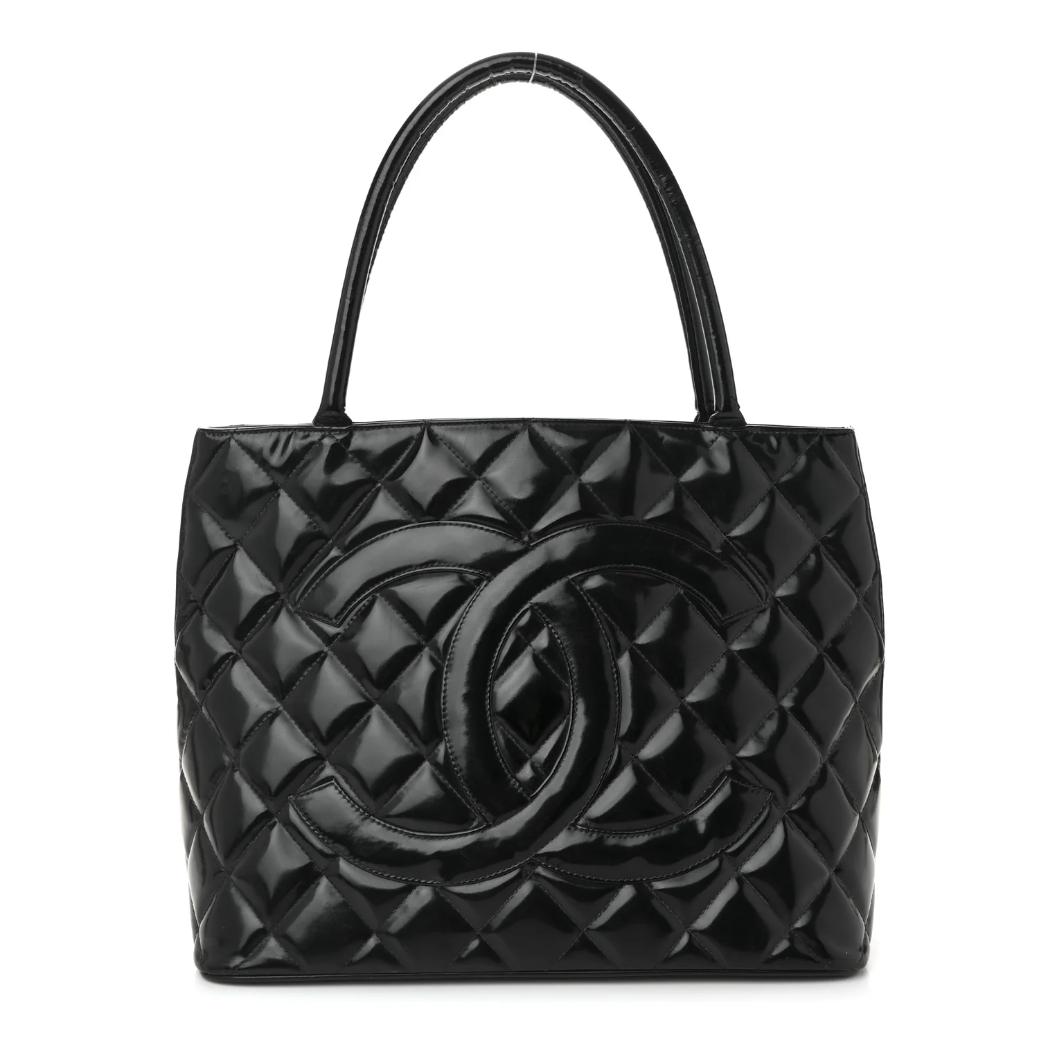 Patent Medallion Tote Black