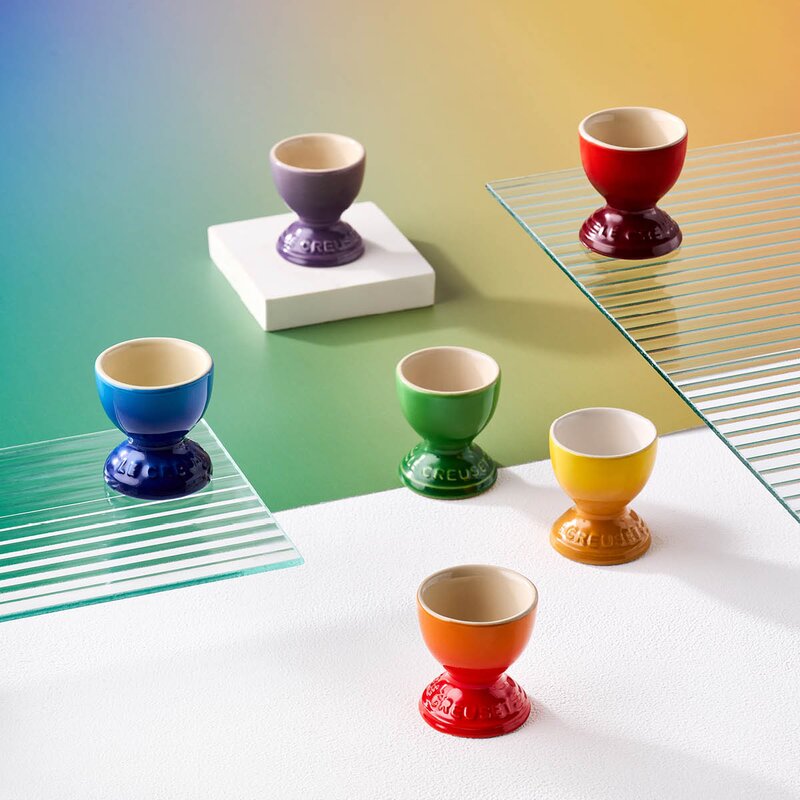 Rainbow eggeglasss 4 cl 6 stk