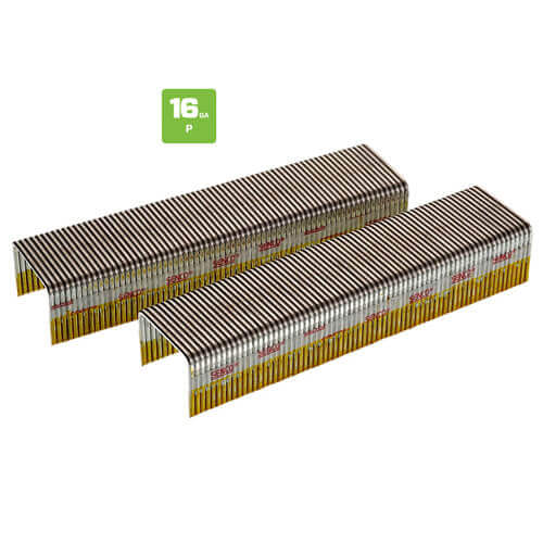 Generic P10 5/8 in Roofing Staples, 16-Gauge, 1 in Crown, Galvanized Wide Crown (10,000/Box)