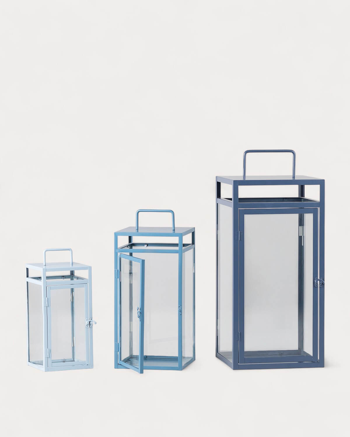 Zafir - Set de 3 Portavelas de Metal Zafir