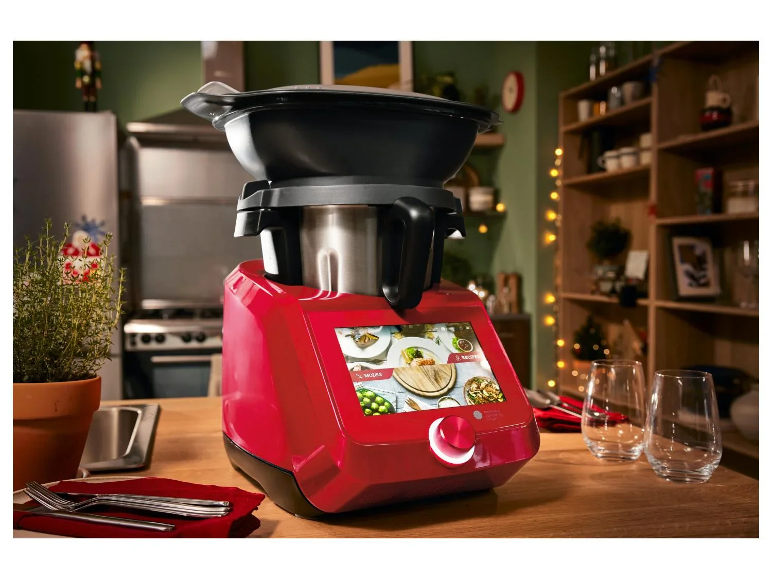 SILVERCREST KITCHEN TOOLS Monsieur Cuisine Smart SKMS 1200 B2, Rouge