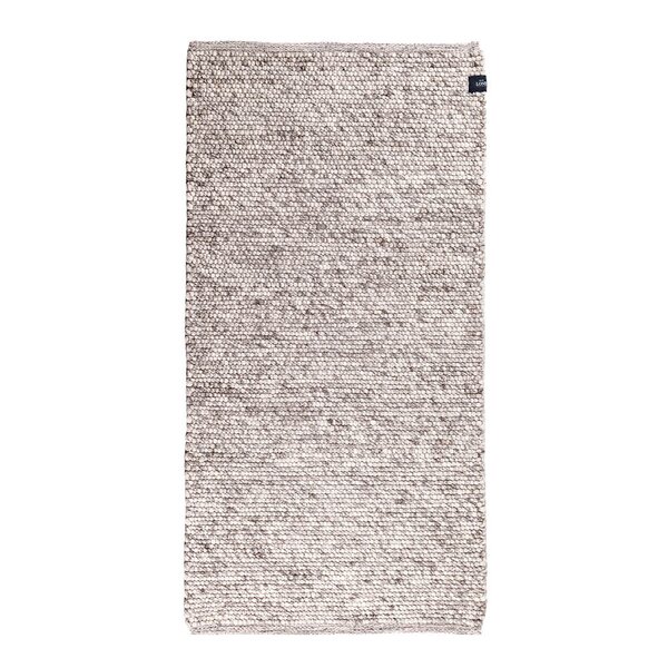 Milo ull gulvløper 70x140 cm melert gråbrun