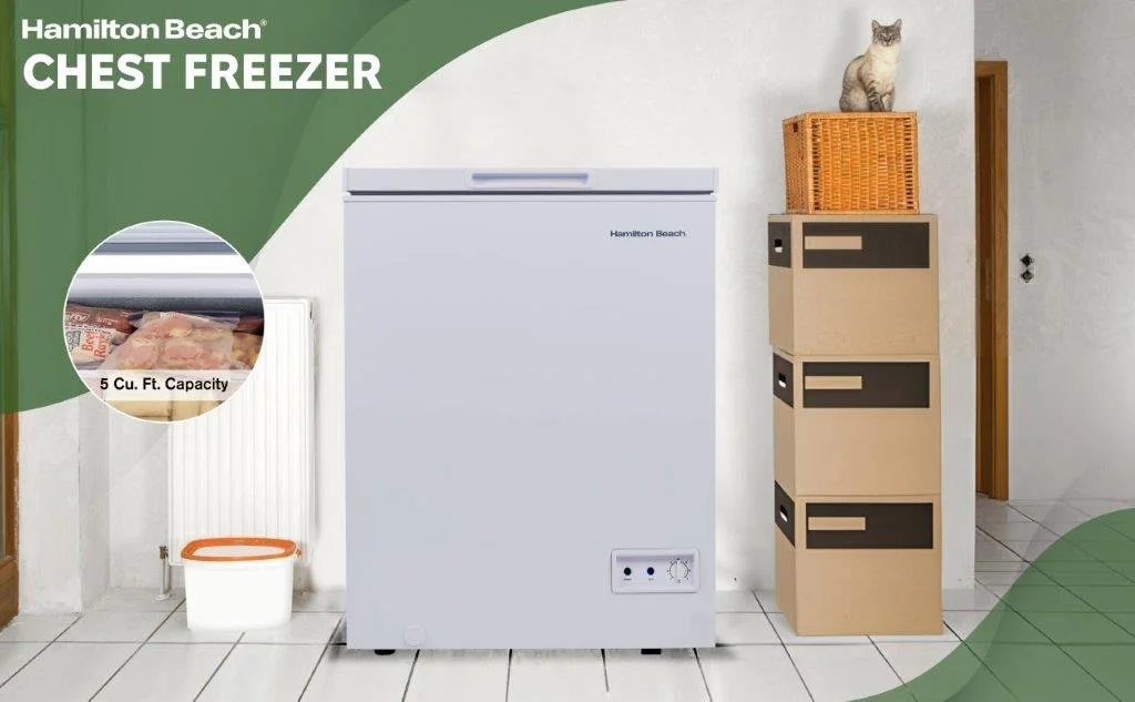 5.0 Cu. Ft. Chest Freezer, White, HBFRF510 - Image 8