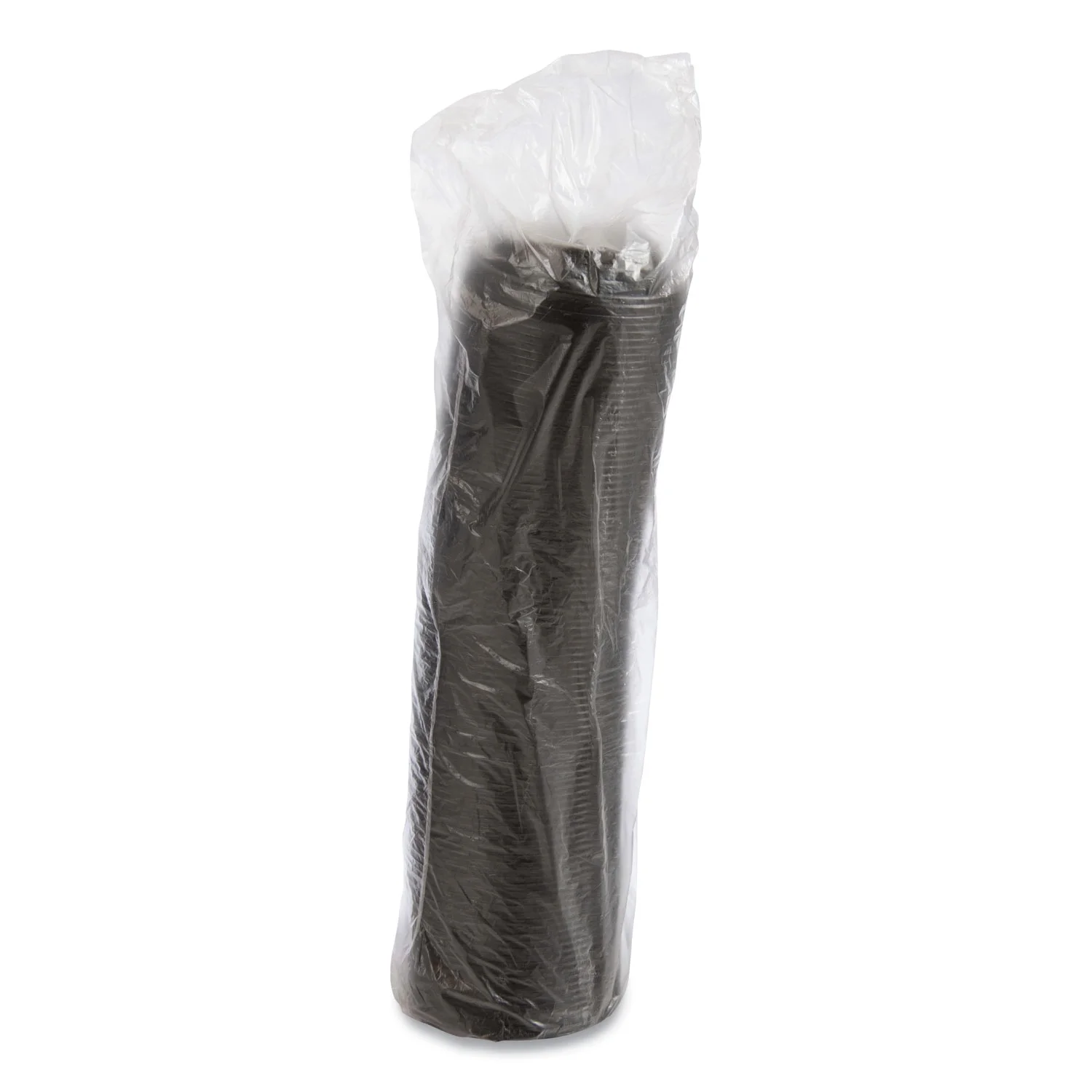 Dart Optima Reclosable Lid, Fits 12 oz to 24 oz Foam Cups, Black, 100 Pack, 10 Packs/Carton