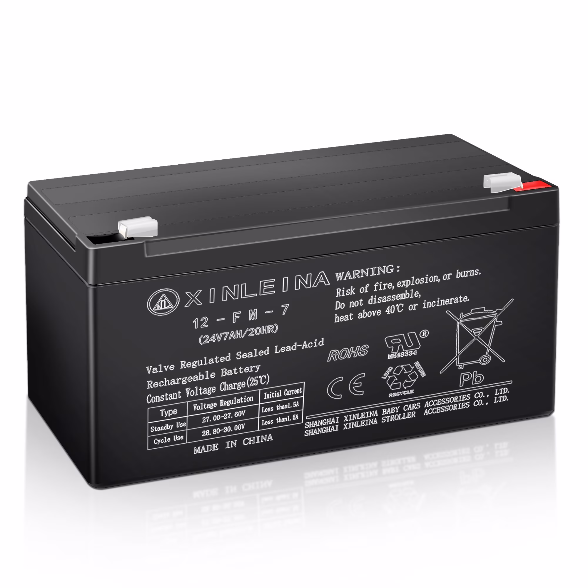 24V 7Ah Rechargeable Sealed Lead Acid Battery Suitable for Most Kids Ride on Car Battery Accessories