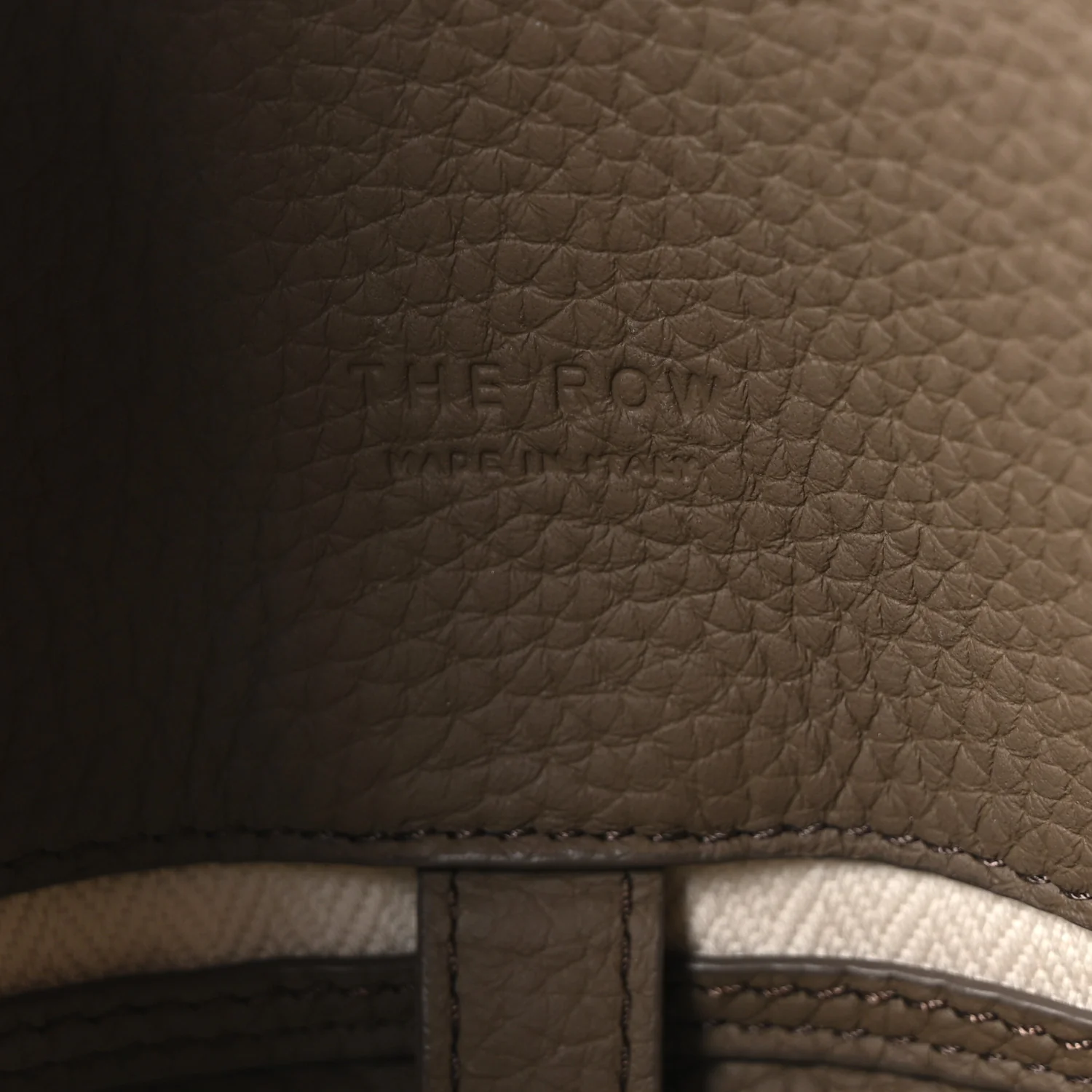 Matte Grained Calfskin Soft Margaux 12 Dark Taupe