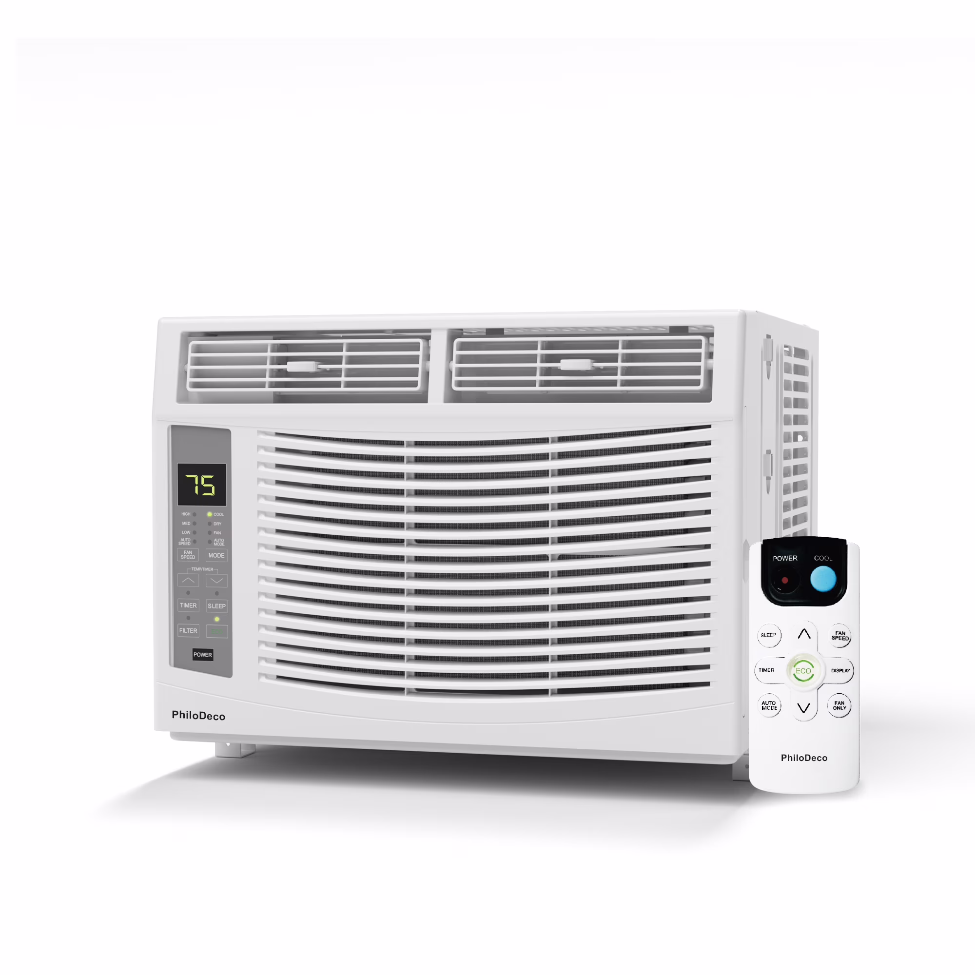 Window Air Conditioner 6000 BTU Cool to 250 Sq Ft Intelligent, LED, Remote Control, Easy to Clean Filter Screen, Can Be Used As a Dehumidifier/Fan, Operates Quietly, and Is Energy - Saving