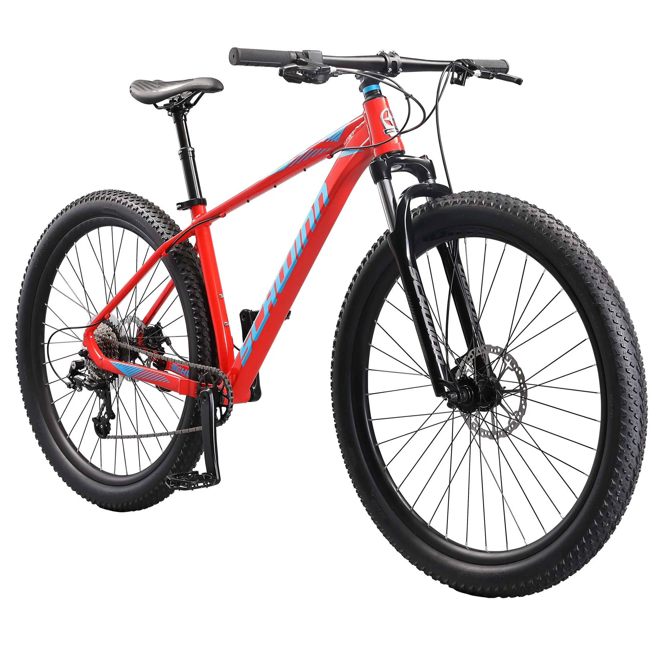 Schwinn Axum DP 29 inch Mens Mountain Bike, 19 inch Frame Adult Bicycle, Red