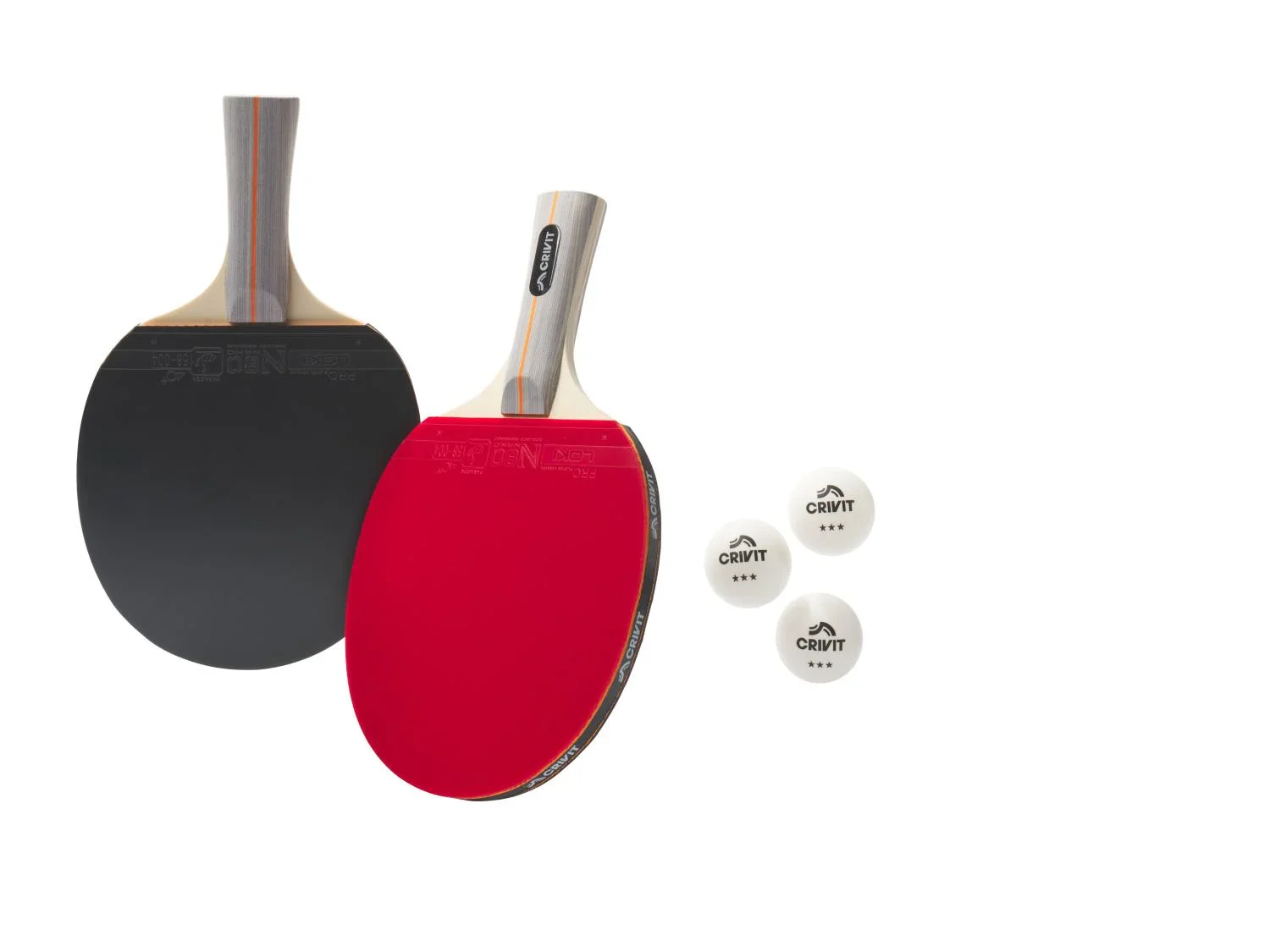 CRIVIT Set de raquettes de ping-pong ou filet de ping-pong