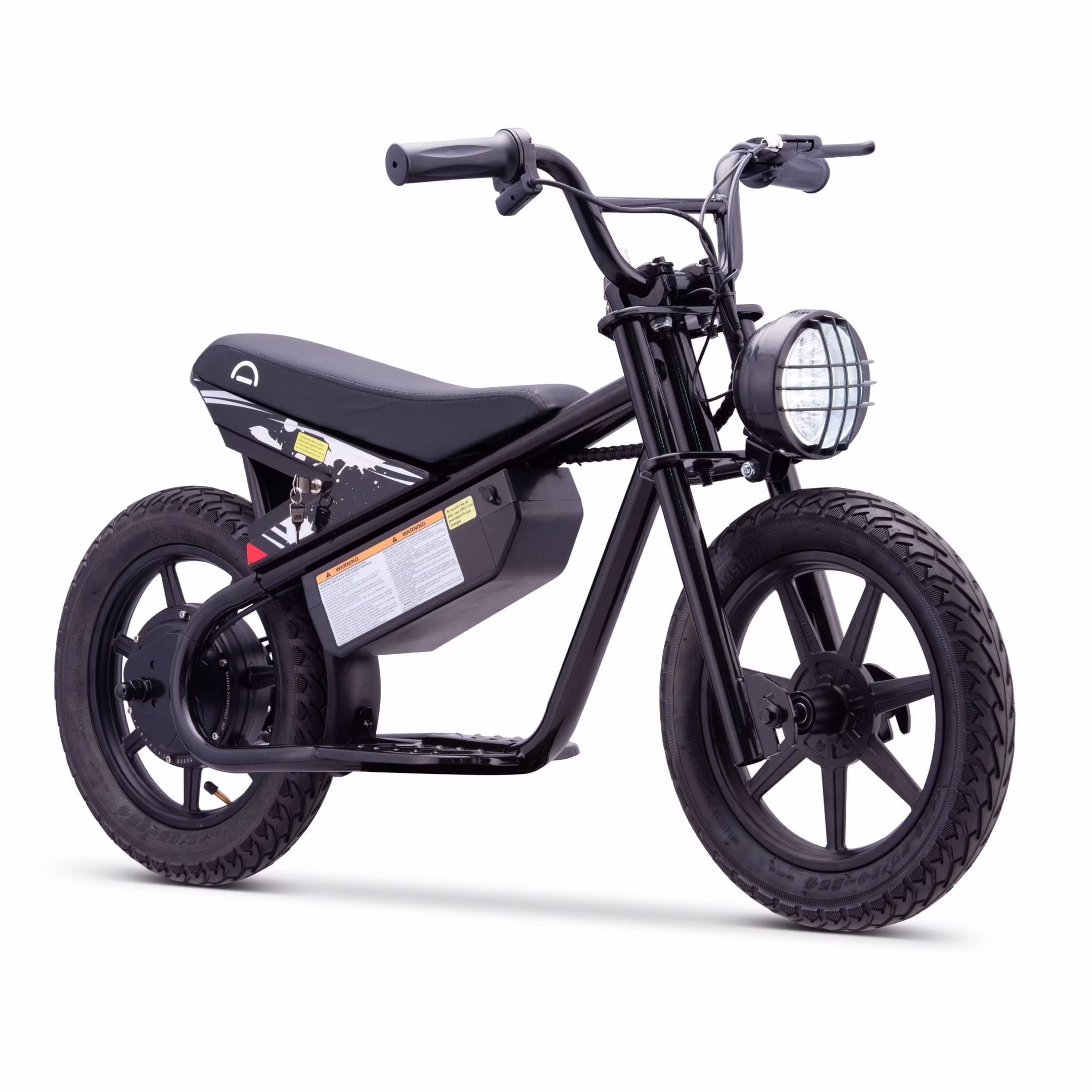 Weeler Electric Mini Bike 24V 8Ah Battery, 6-10 MPH, Up to 8 Miles, LED Lights, Kids Ages 6+(White) - Image 3